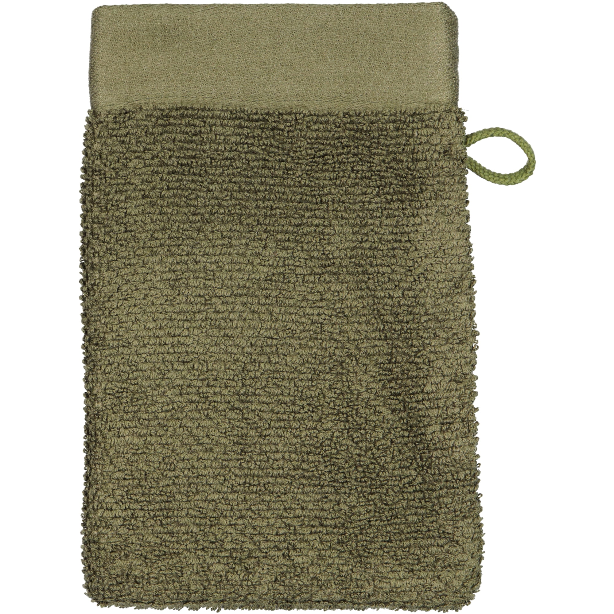 Möve Handtücher Autumn Delights olive - 670 - Waschhandschuh 15x20 cm
