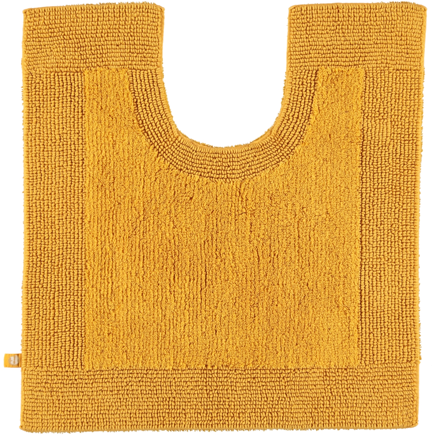 Rhomtuft - Badteppiche Prestige - Farbe: gold - 348 - Toilettenvorlage mit Ausschnitt 60x60 cm