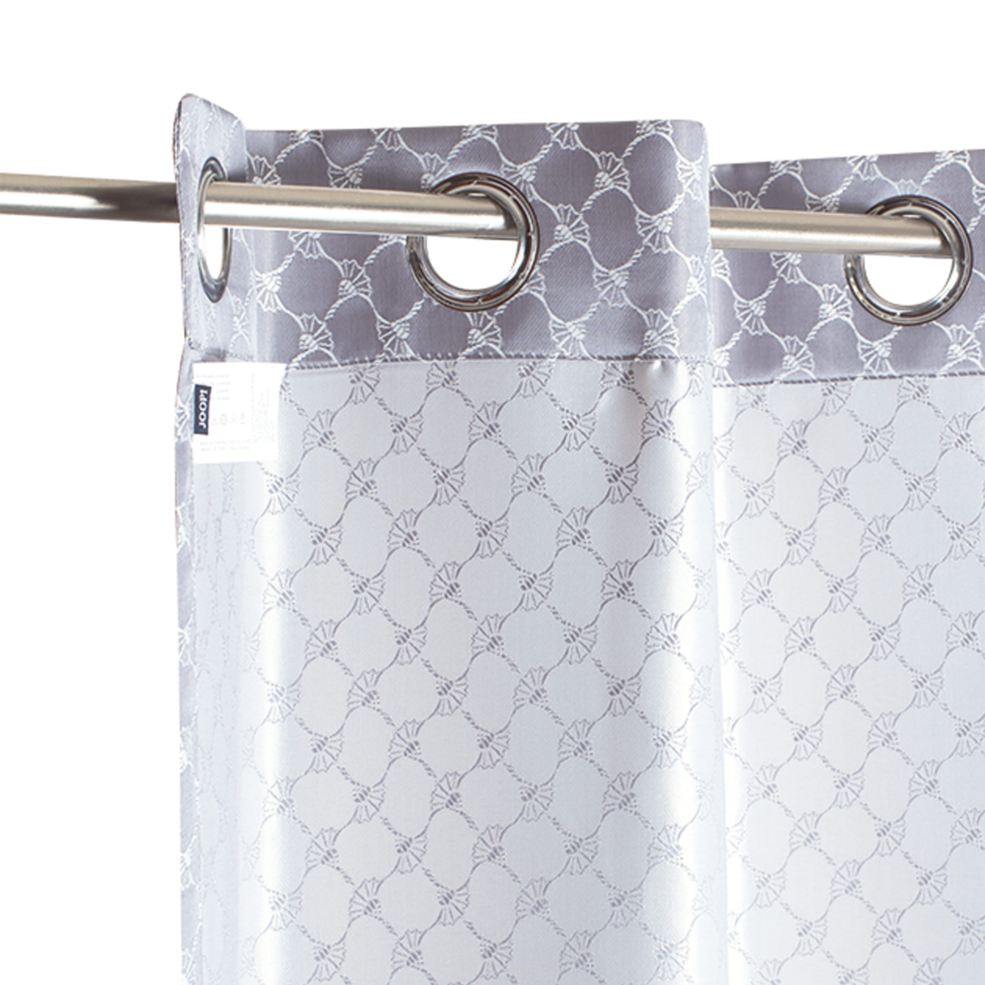 JOOP! Vorhang Gardine Allover mit Ösen - Farbe: Silber - 011