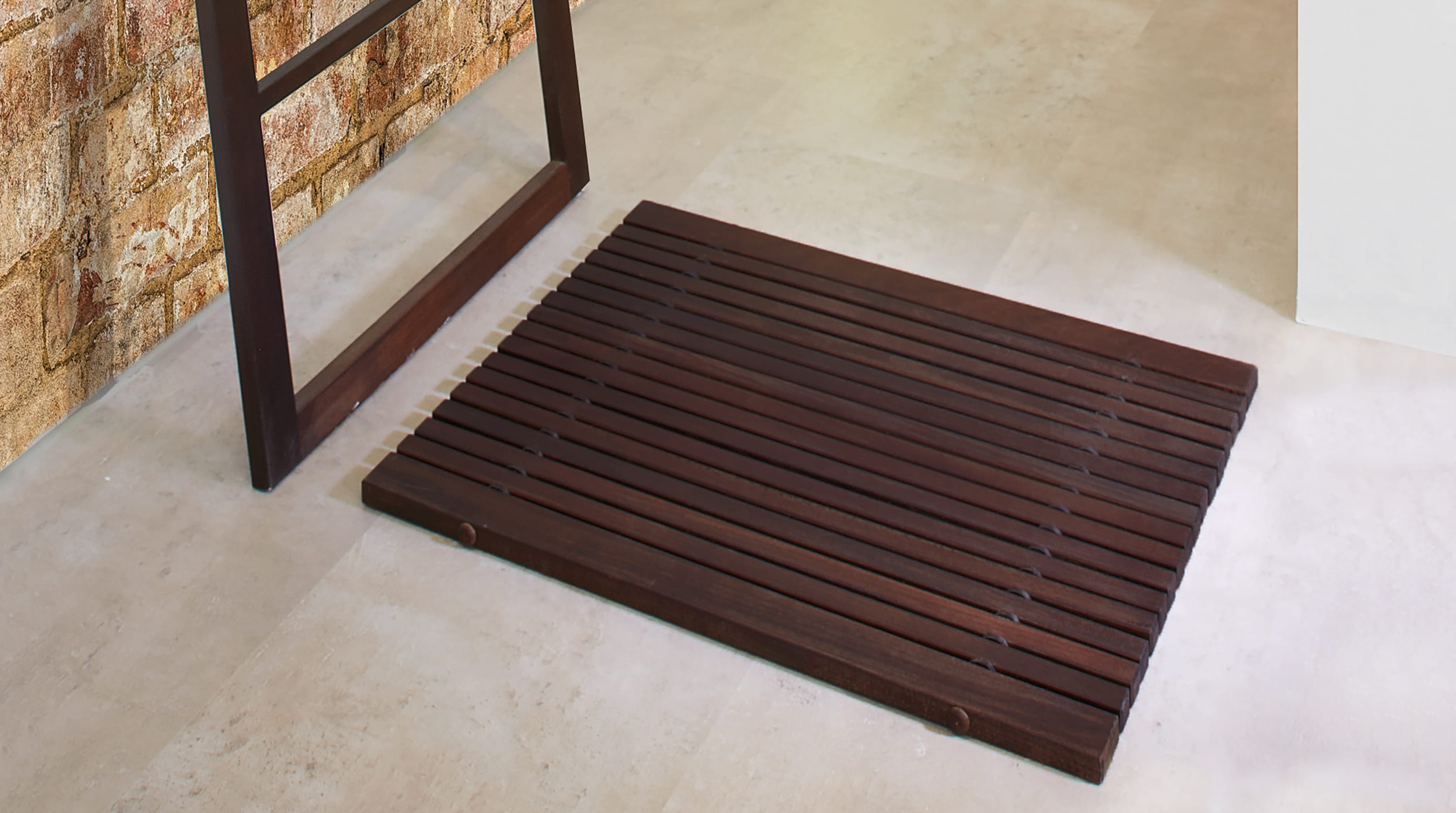 Rhomtuft Holz-Badematten – Bambus & Teak