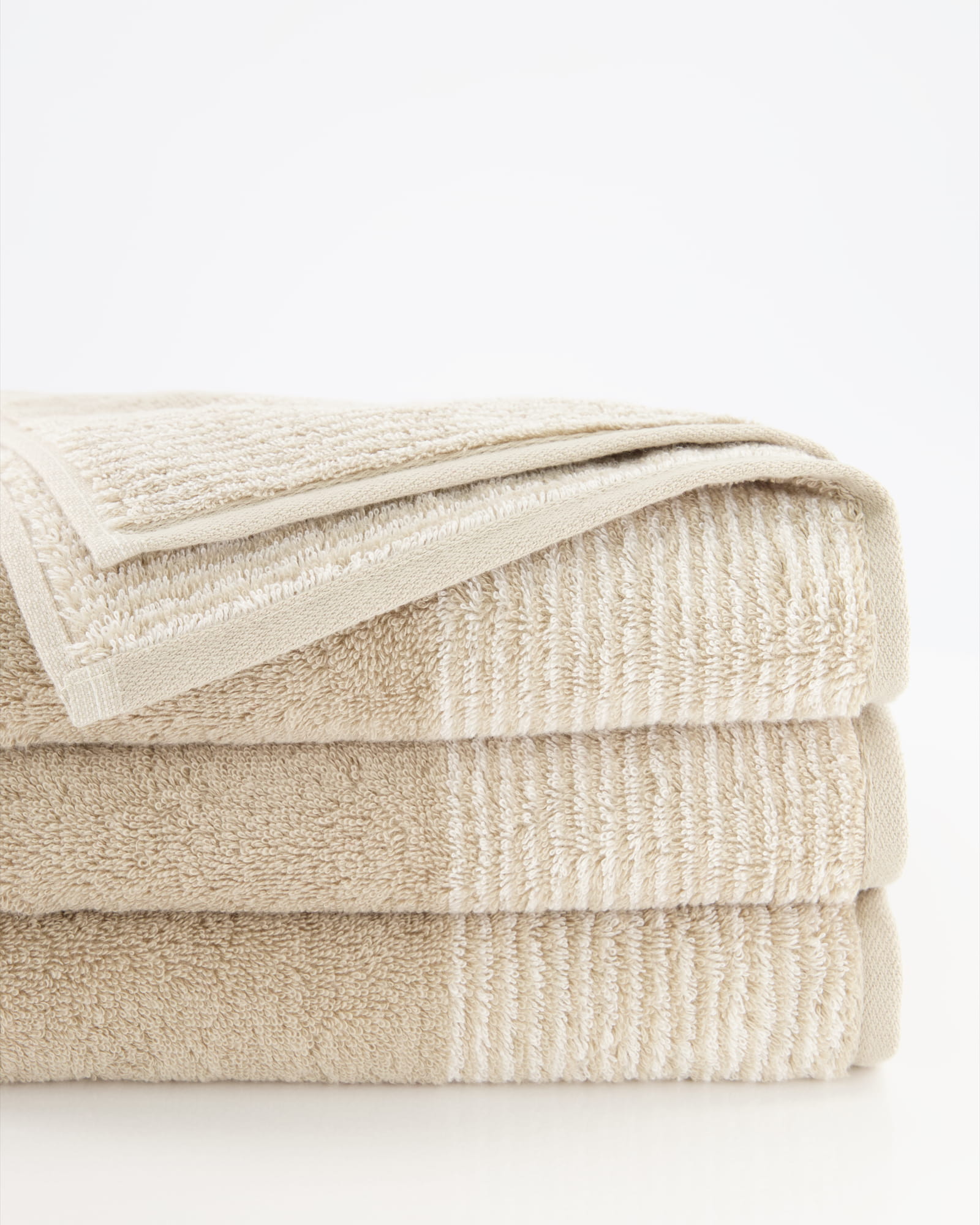 Cawö - Luxury Home Two-Tone 590 - Farbe: sand - 33 - Waschhandschuh 16x22 cm