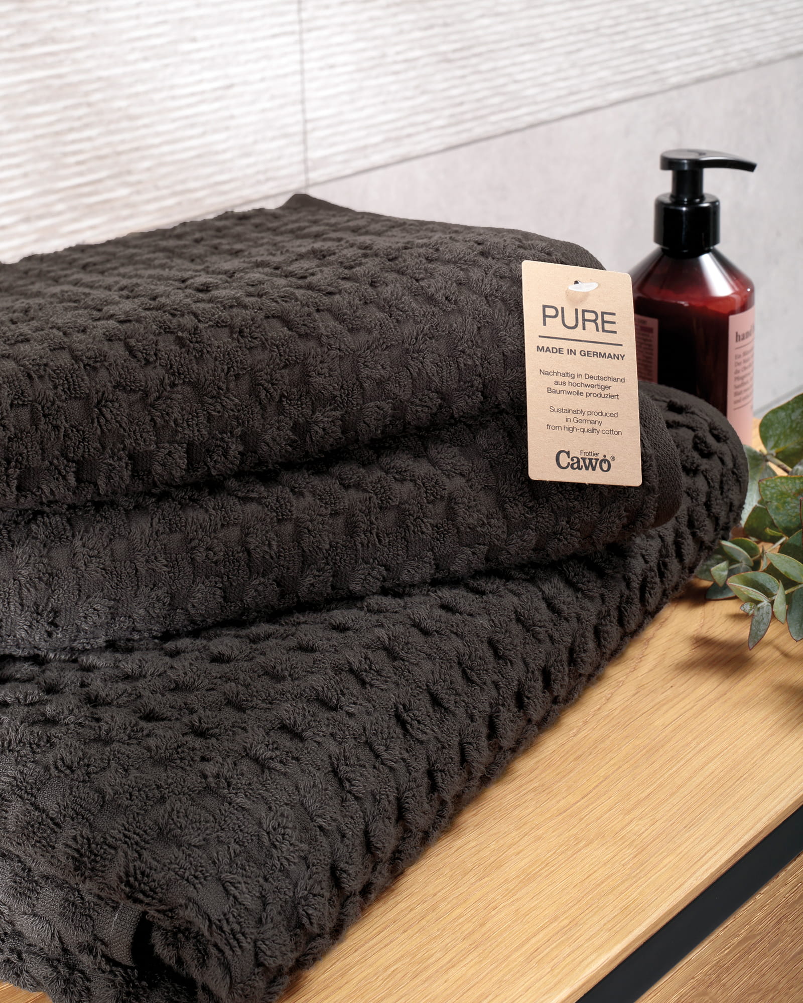 Cawö Handtücher Pure Elements 6510 mineral - 748 - Gästetuch 30x50 cm