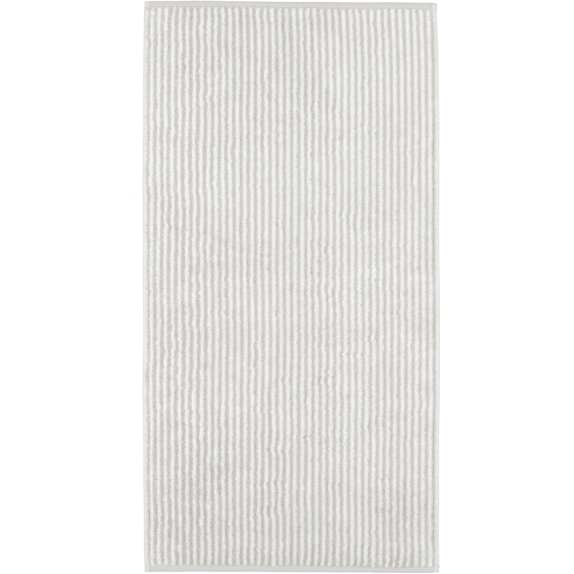 Cawö Handtücher Two-Tone Stripes 480 platin - 76 - Handtuch 50x100 cm
