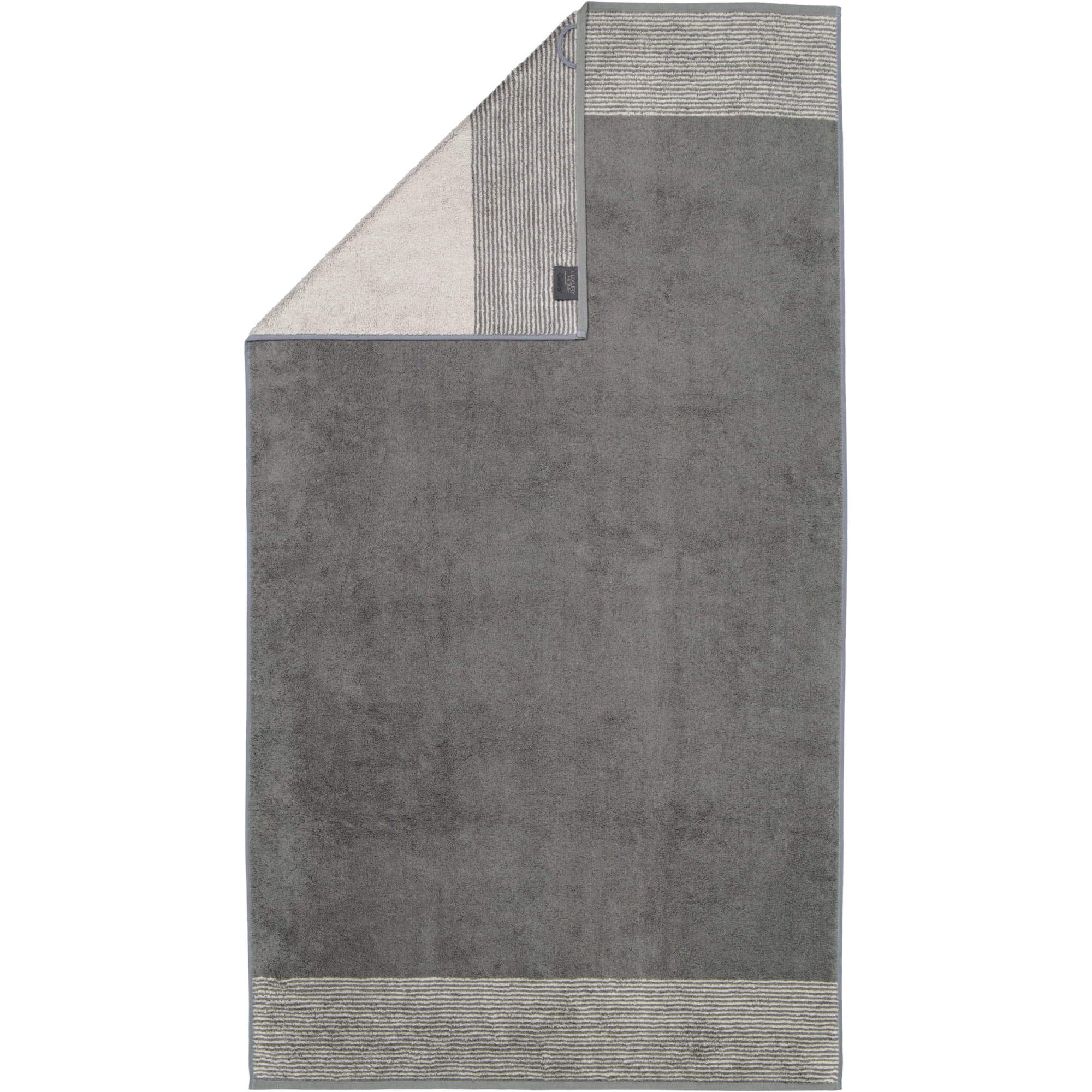 Cawö - Luxury Home Two-Tone 590 - Farbe: schiefer - 77 - Duschtuch 80x150 cm