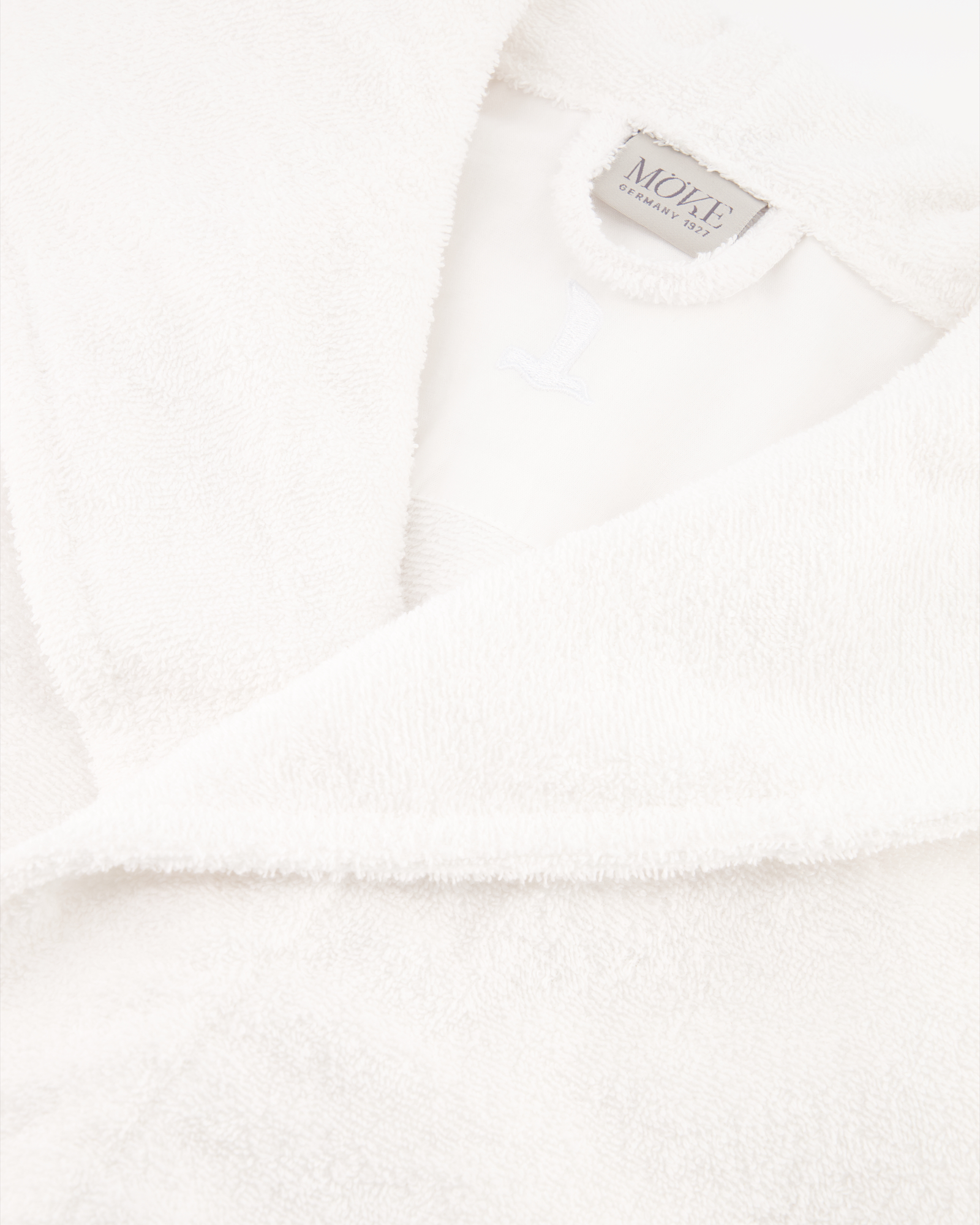 Möve Bademäntel unisex Kapuze Superwuschel snow - 001 - L