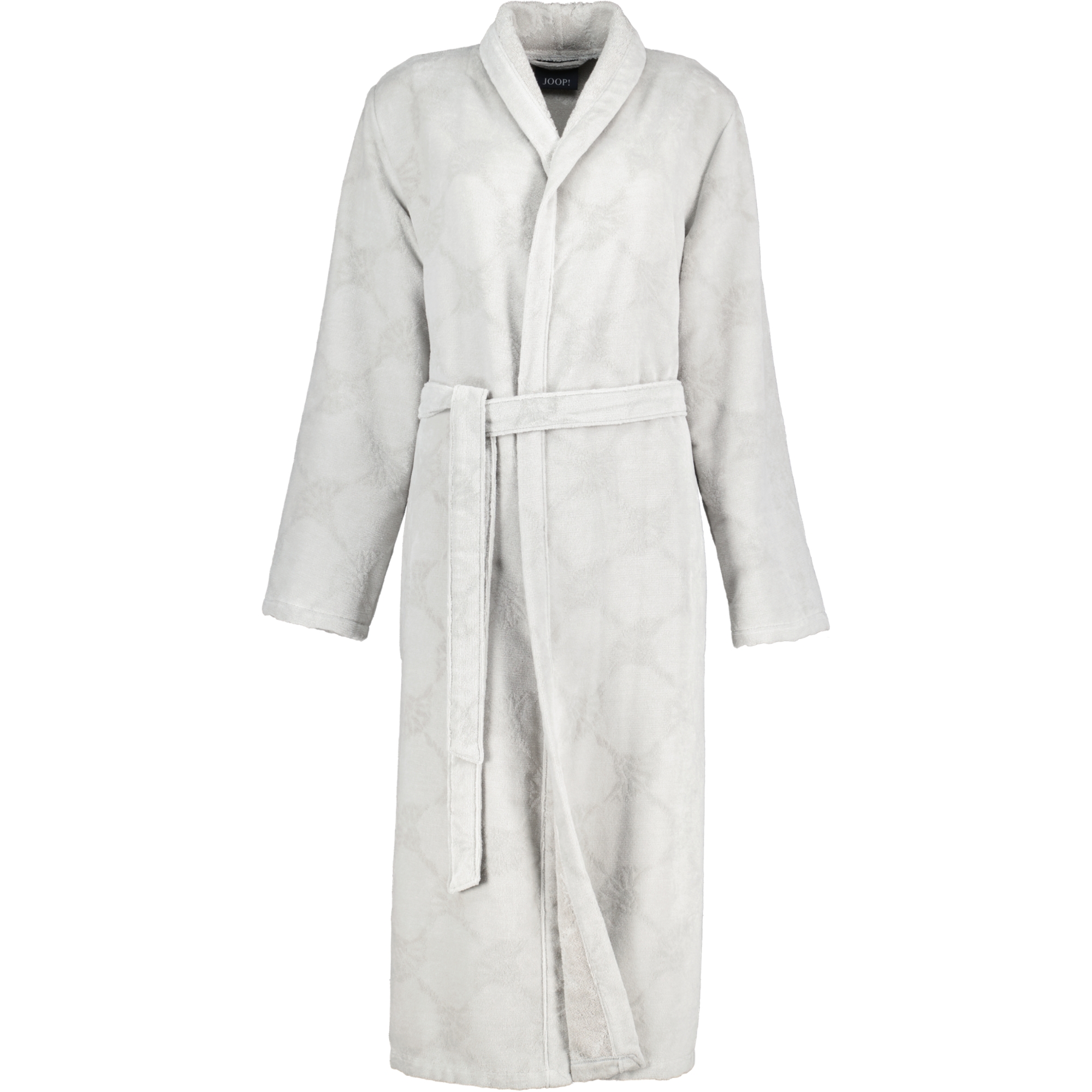 JOOP Damen Bademantel Schalkragen - 1653 - Farbe: Platin - 713 - L