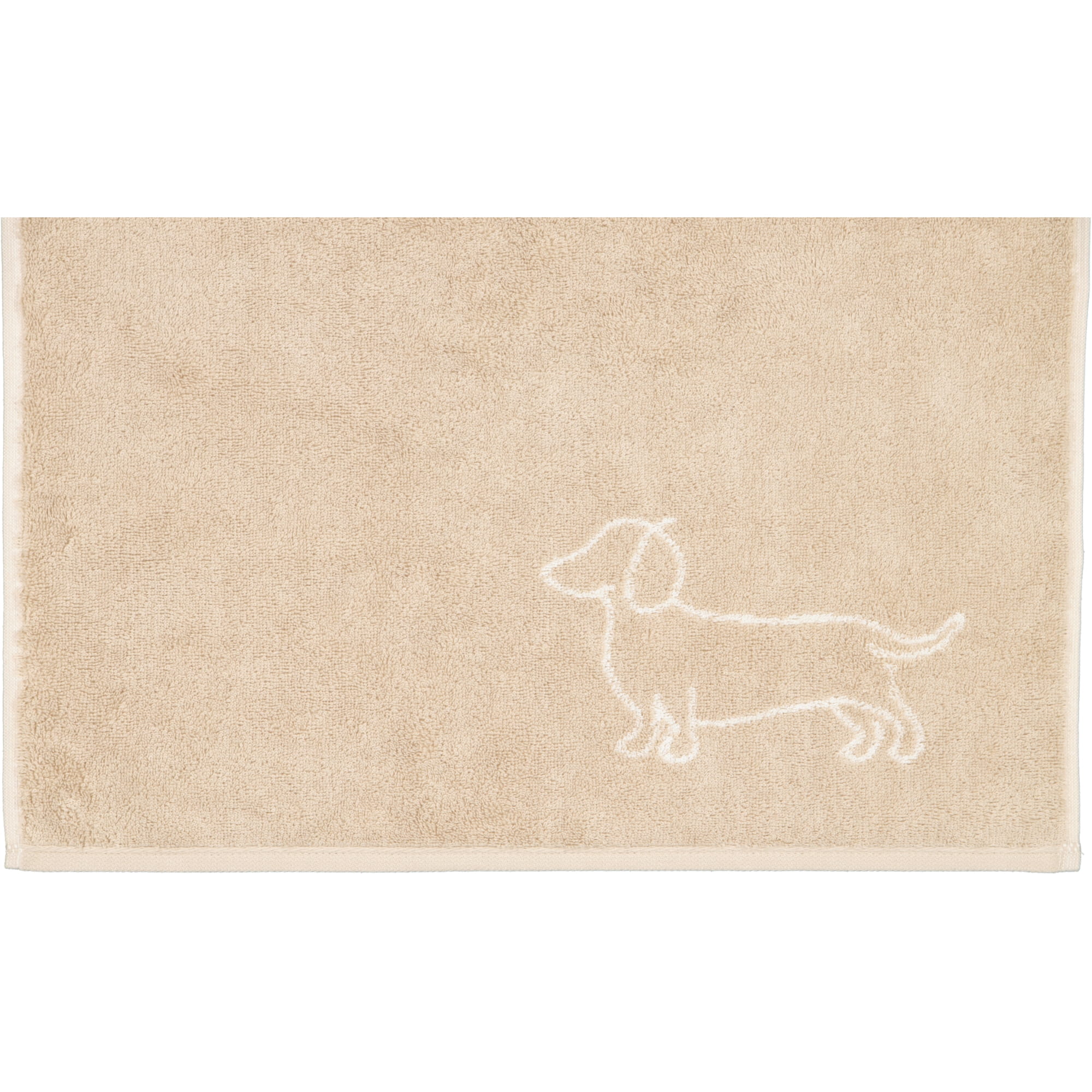 Cawö Handtücher WE LOVE DOGS Companion 6248 Natur-Beige - 33 - Duschtuch 80x150 cm