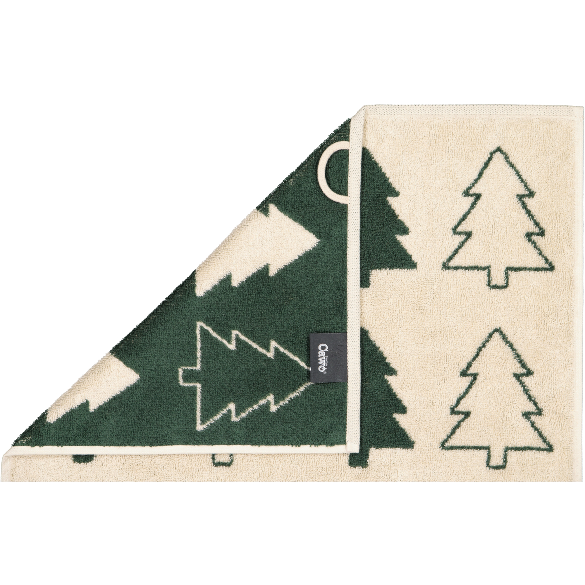Cawö Handtücher Christmas Edition Tannenbäume 794 natur-grün - 34