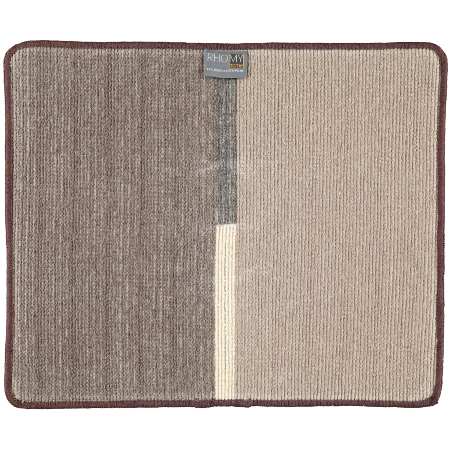 Rhomtuft RHOMY - Badteppich Mira 257 - Farbe: kaffee - 411 - 50x60 cm