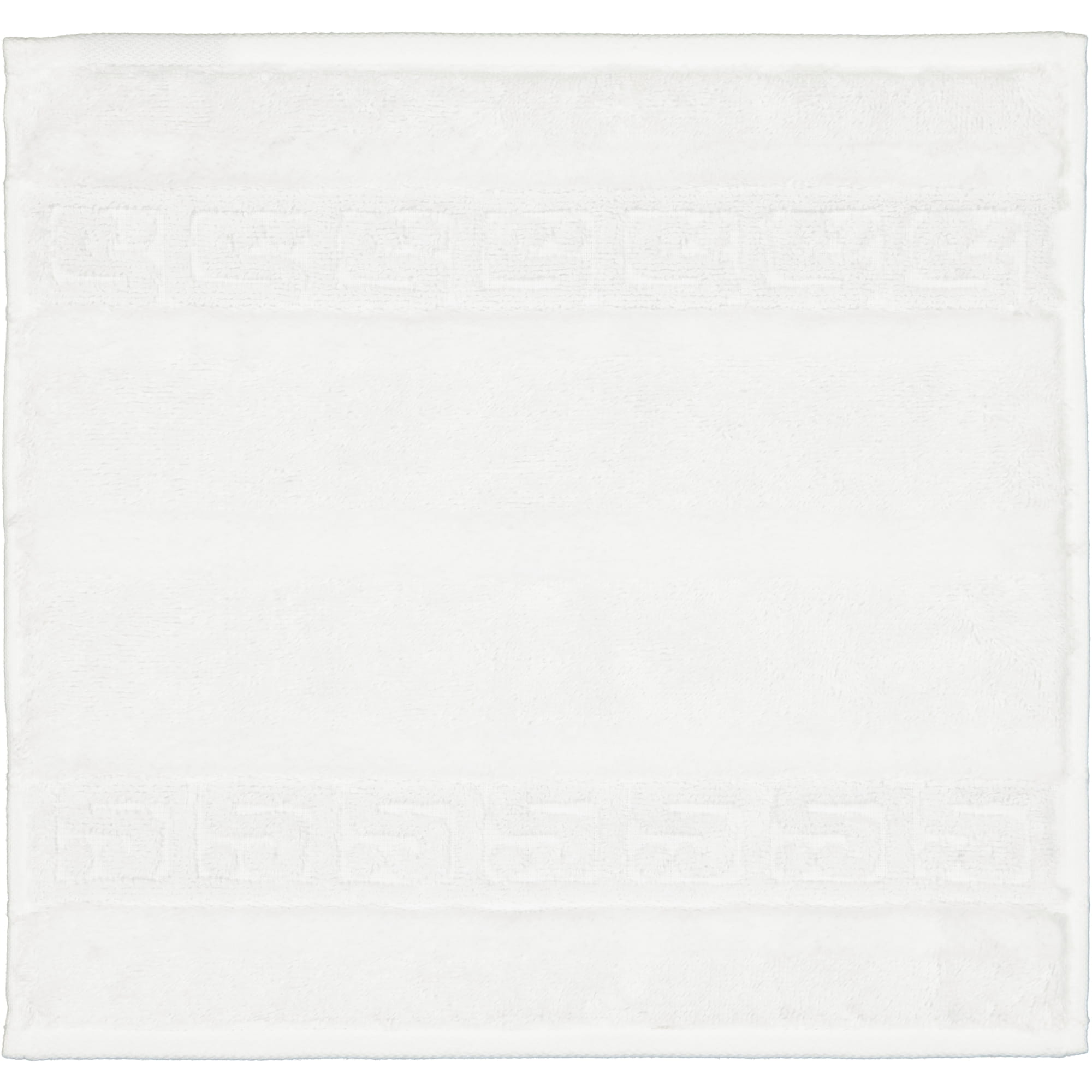 Cawö - Noblesse Uni 1001 - Farbe: 600 - weiß - Seiflappen 30x30 cm