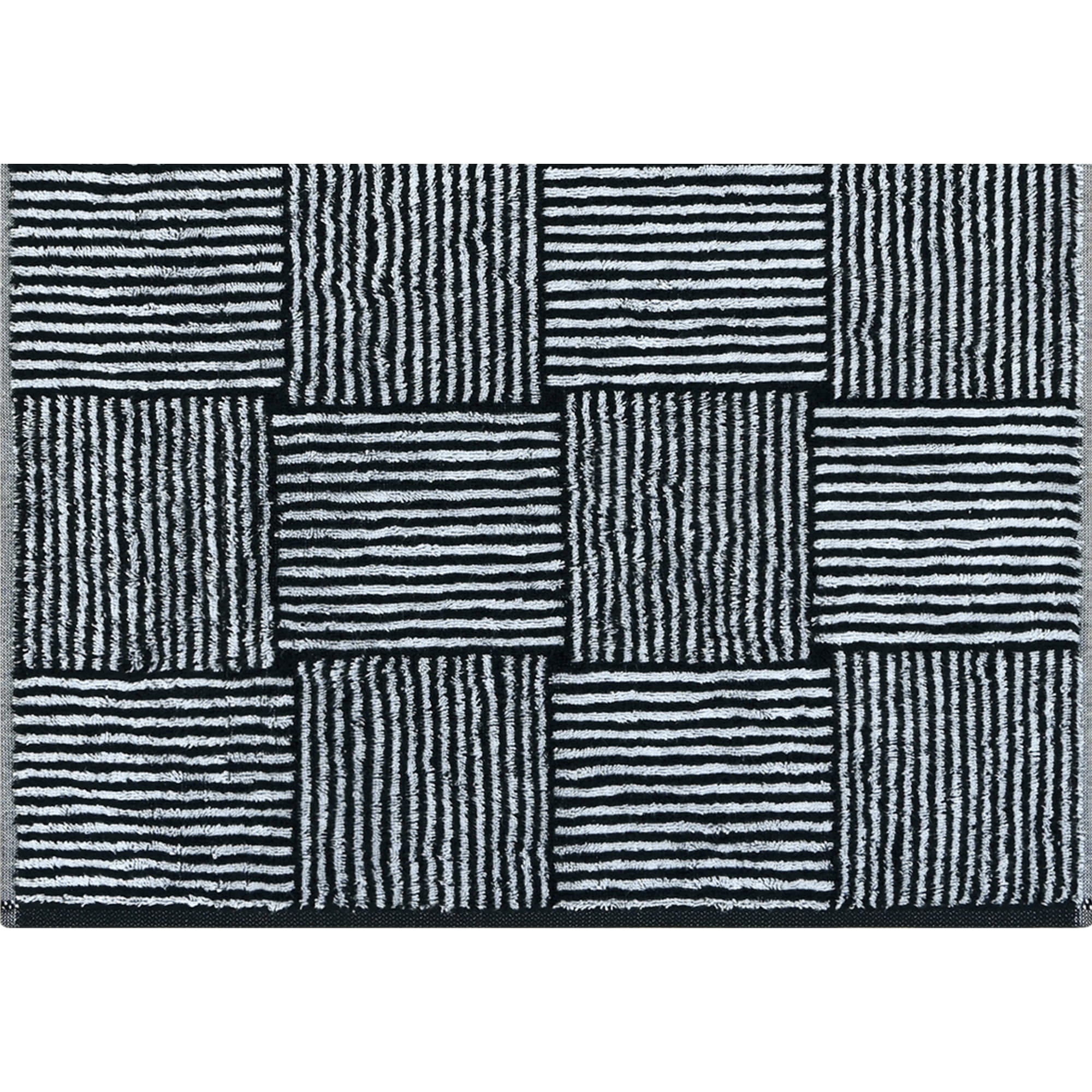 Cawö Handtücher Black&White Chess 6281 schwarz/weiß - 96 - Duschtuch 80x150 cm