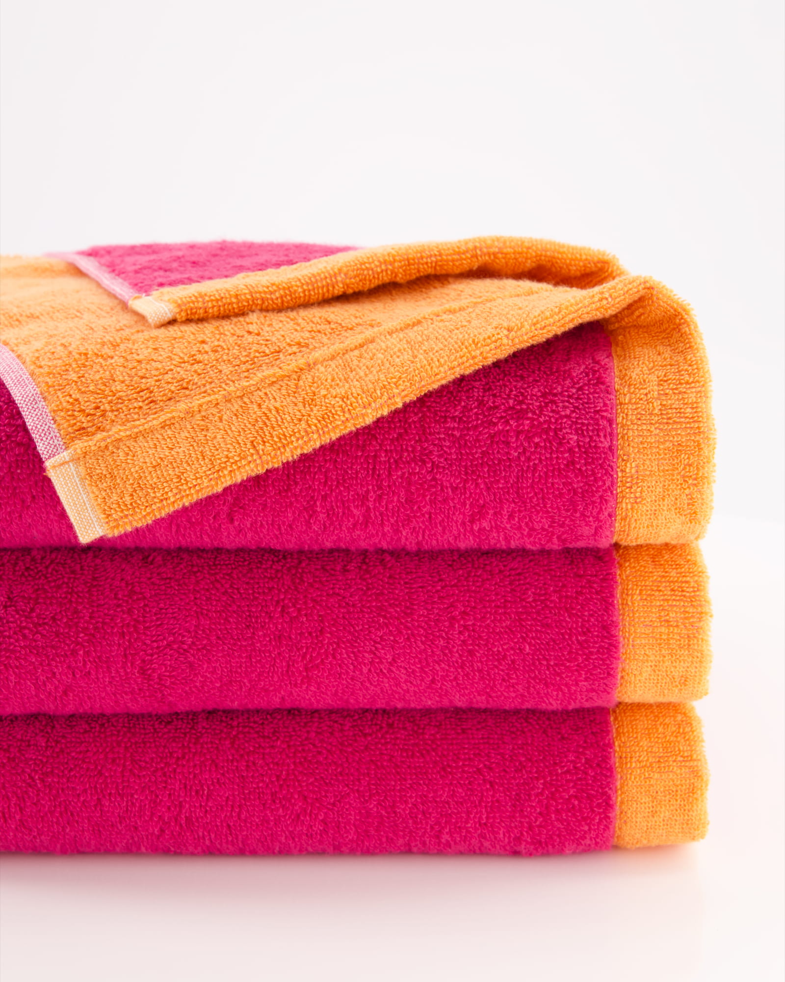 Cawö Handtücher Lifestyle Splash 7071 pink/mandarine - 23 - Duschtuch 70x140 cm