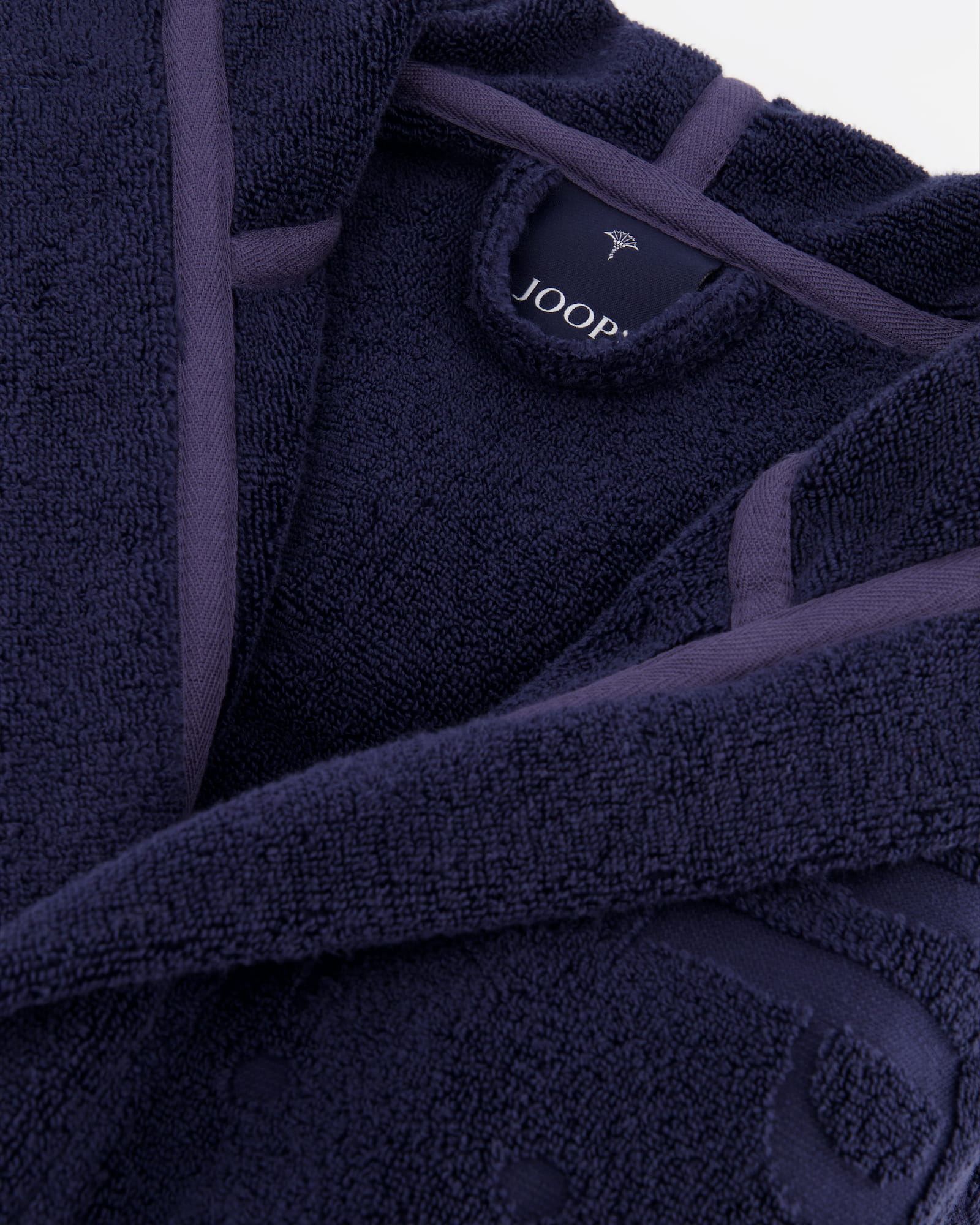 JOOP! Bademäntel Damen Kapuze 1663 blau - 175