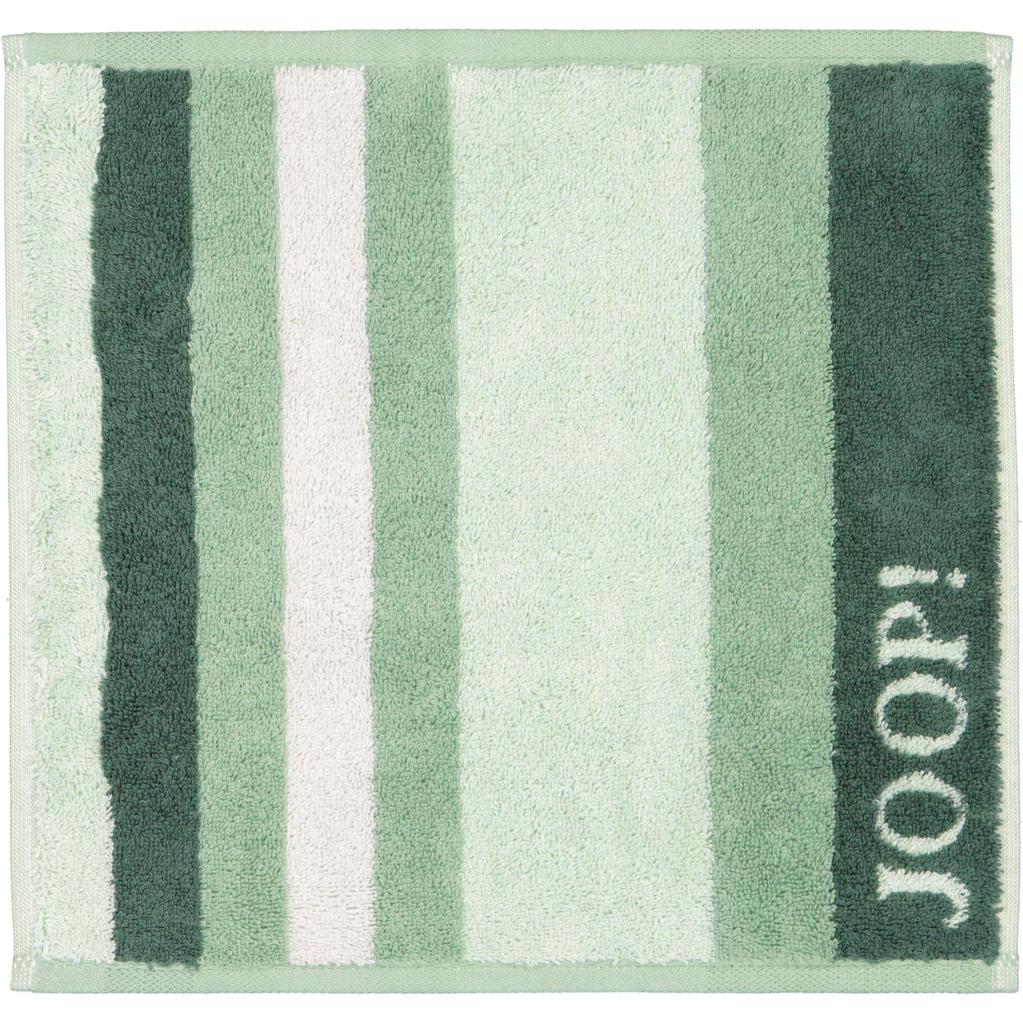 JOOP! Handtücher Vibe Streifen 1698 salbei - 44 - Seiflappen 30x30 cm