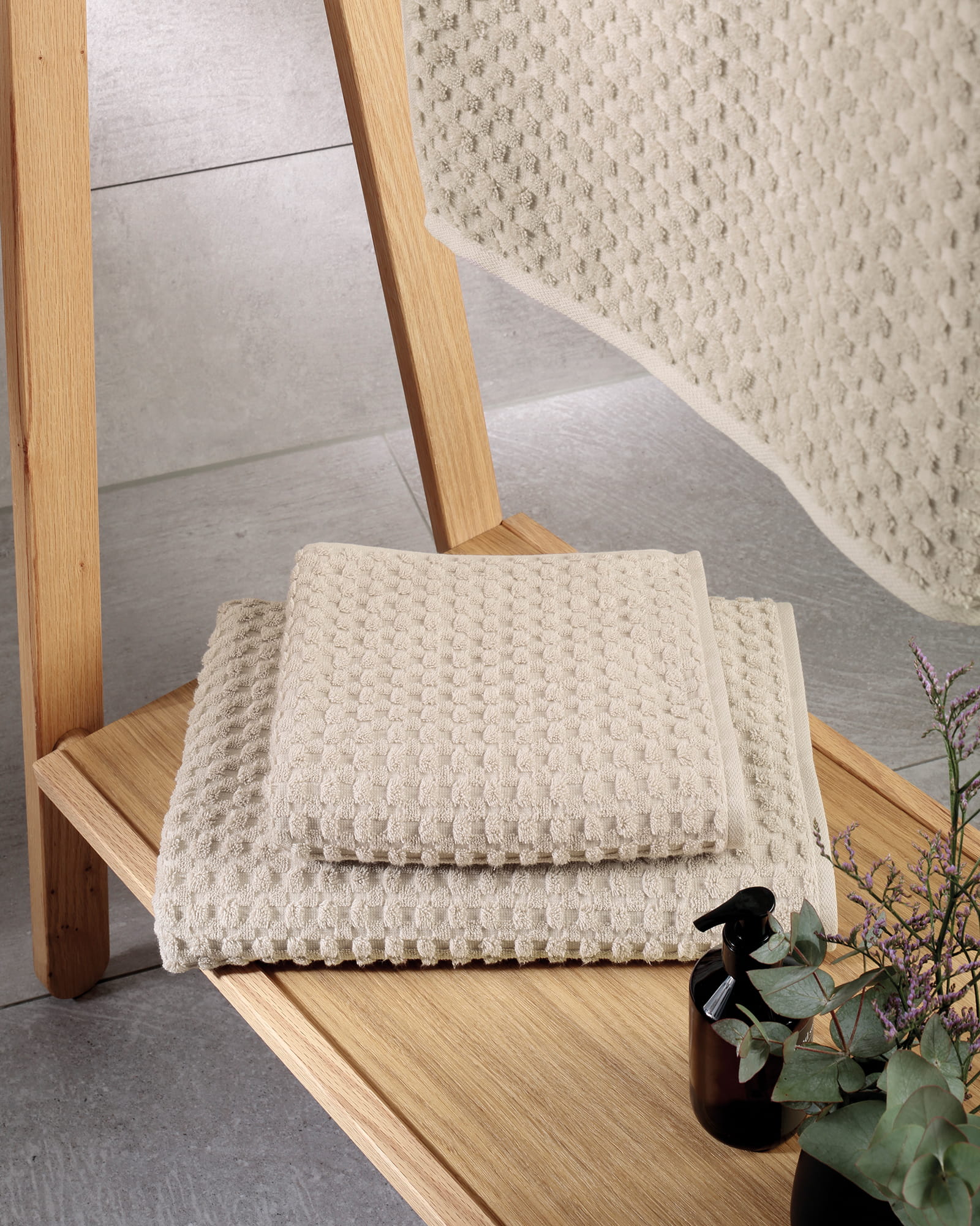 Cawö Handtücher Pure Elements 6510 travertin - 366 - Gästetuch 30x50 cm