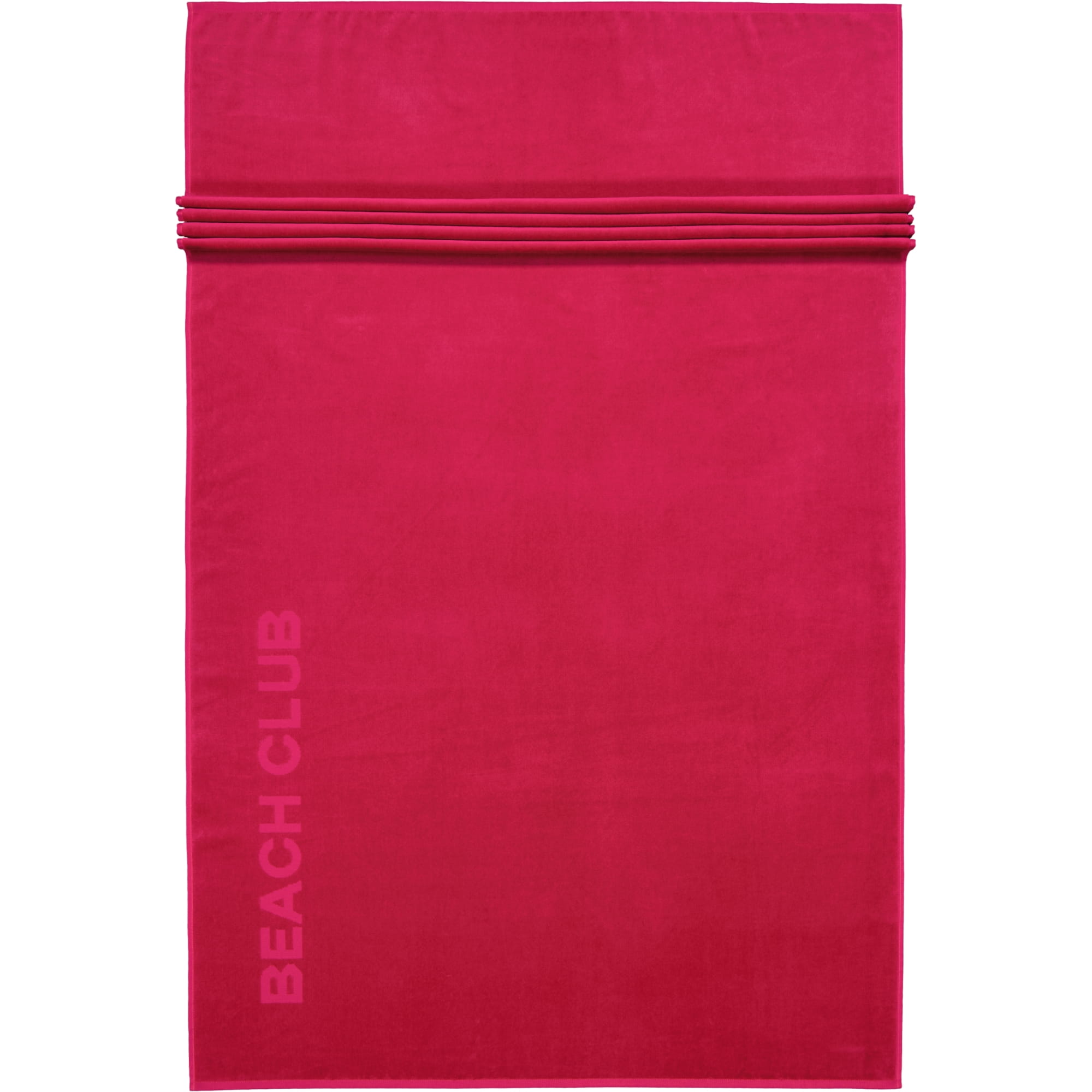 Vossen Strandtücher Beach Club cranberry - 3770 - Strandtuch 100x180 cm