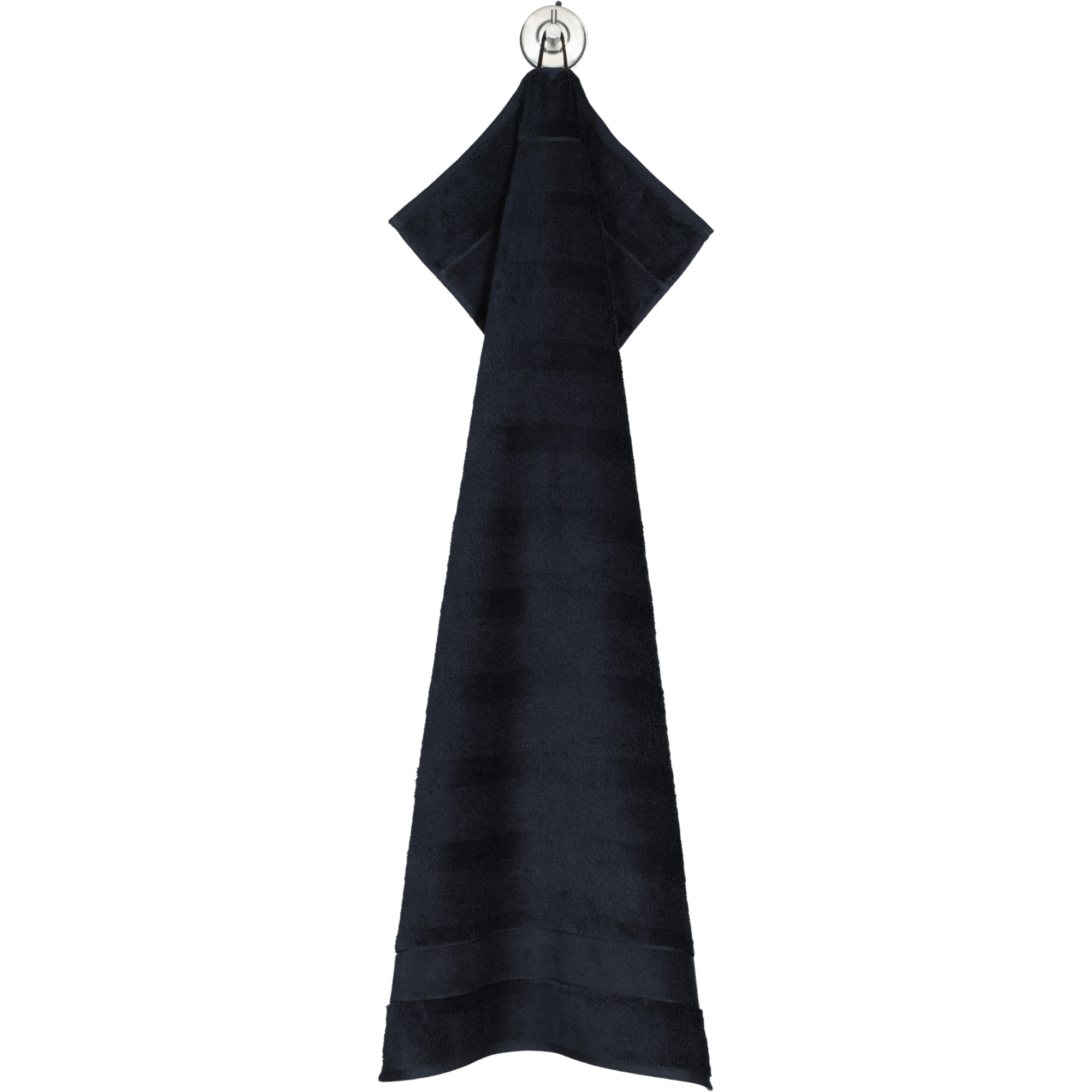 Cawö Handtücher Noblesse2 Uni 1002 schwarz - 906 - Handtuch 50x100 cm