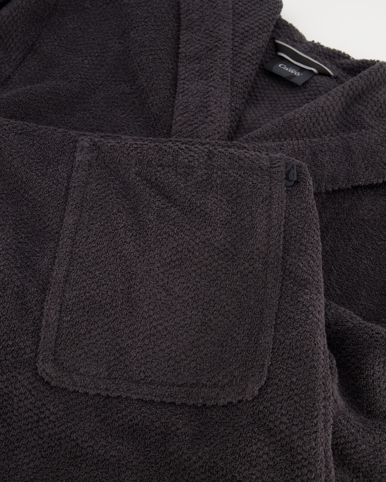 Cawö Bademäntel Herren Kapuze Pure 5623 basalt - 740