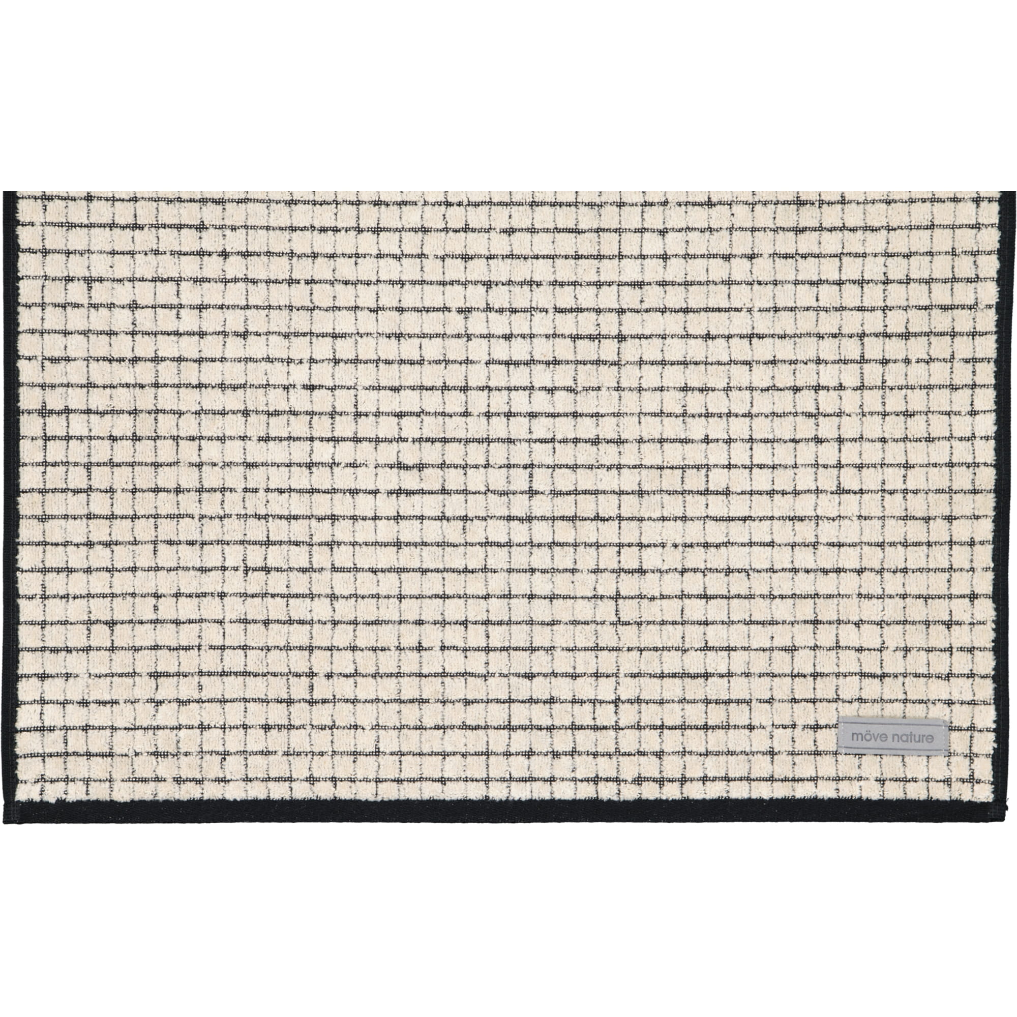 Möve - Eden - Kästchenstruktur Velours - Farbe: natur - 081 (1-0156/5021) - Handtuch 50x100 cm