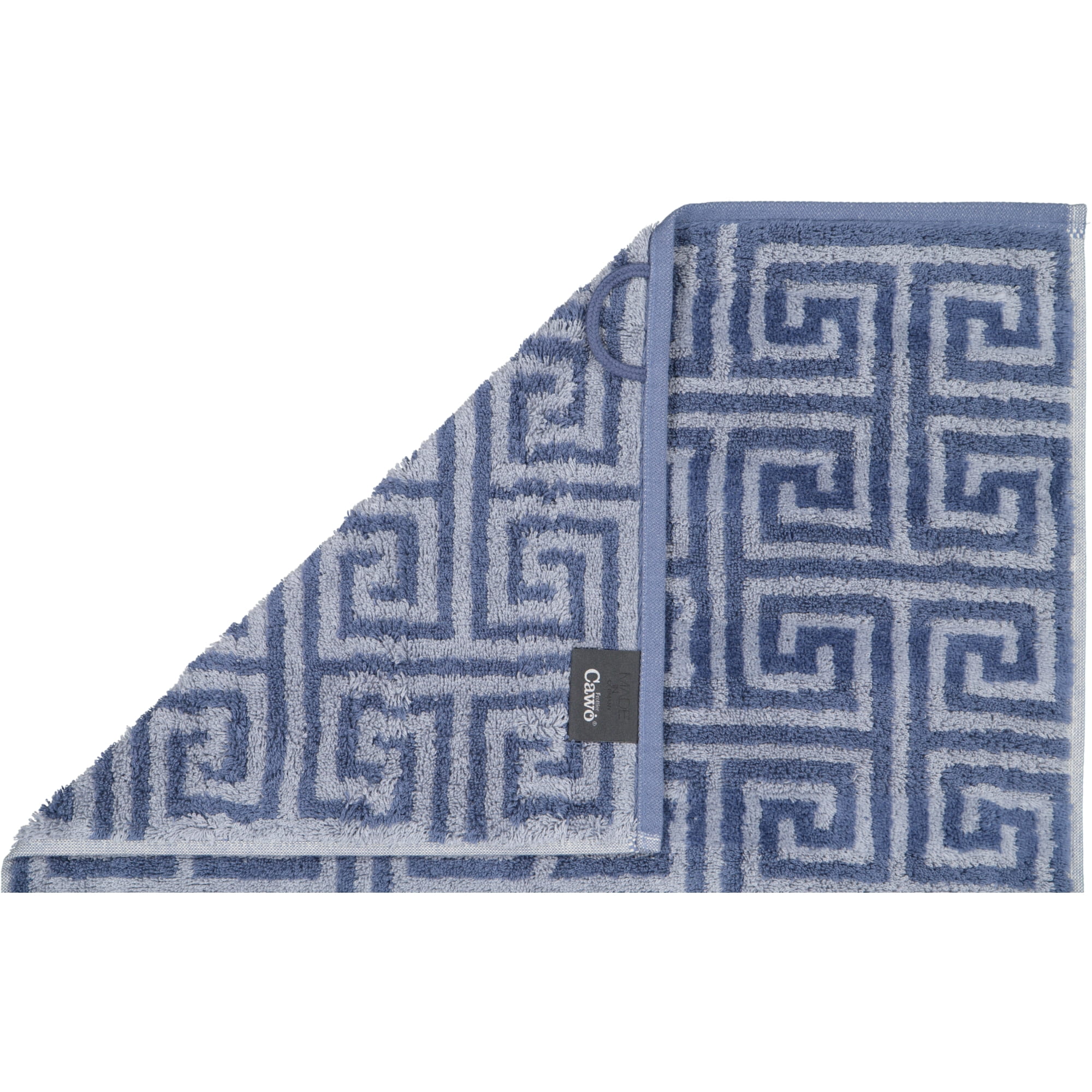 Cawö Handtücher Noblesse Elegance Allover 1088 nachtblau - 11 - Waschhandschuh 16x22 cm