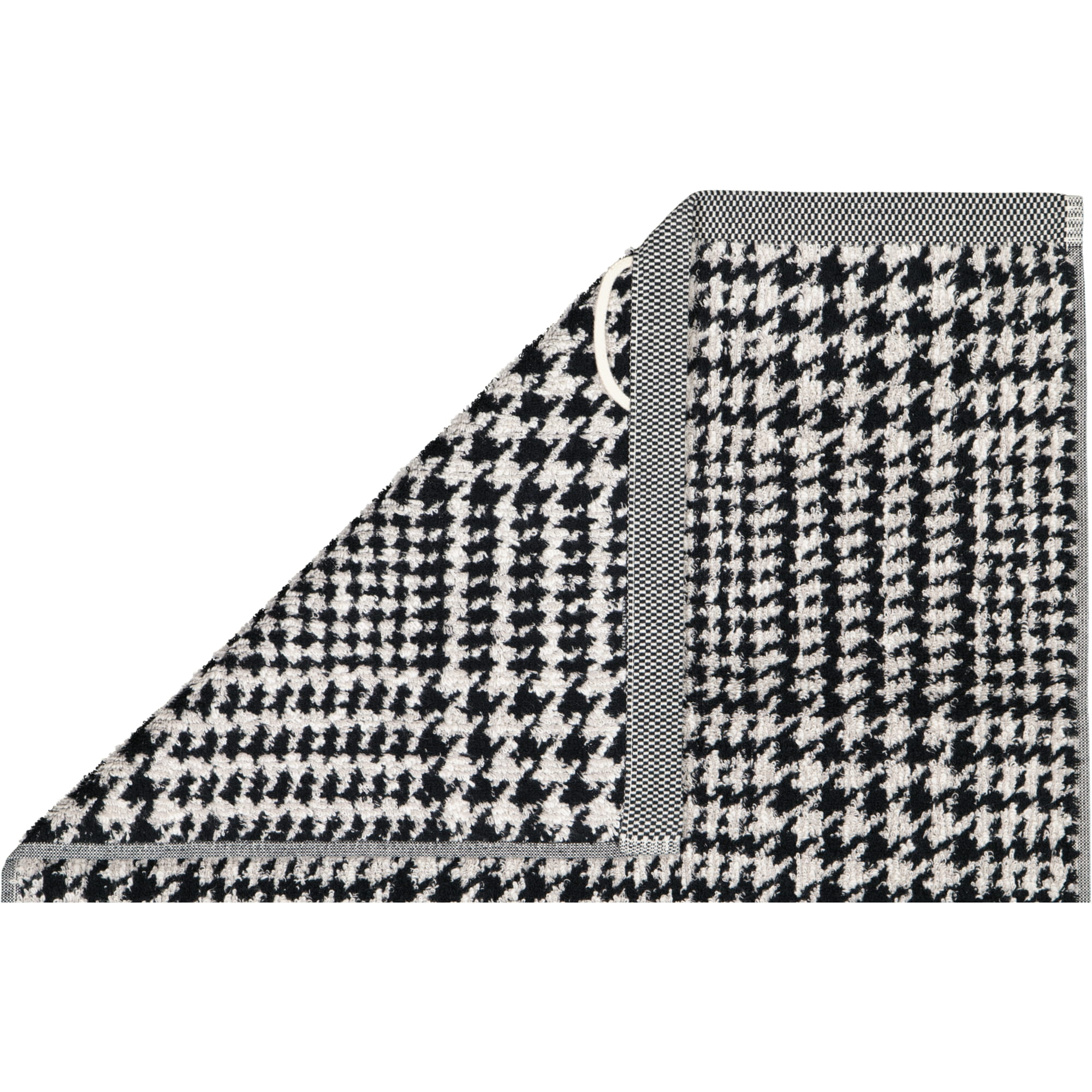 Möve - Brooklyn Glencheck - Farbe:  nature/black - 081 (1-0569/8970) - Handtuch 50x100 cm