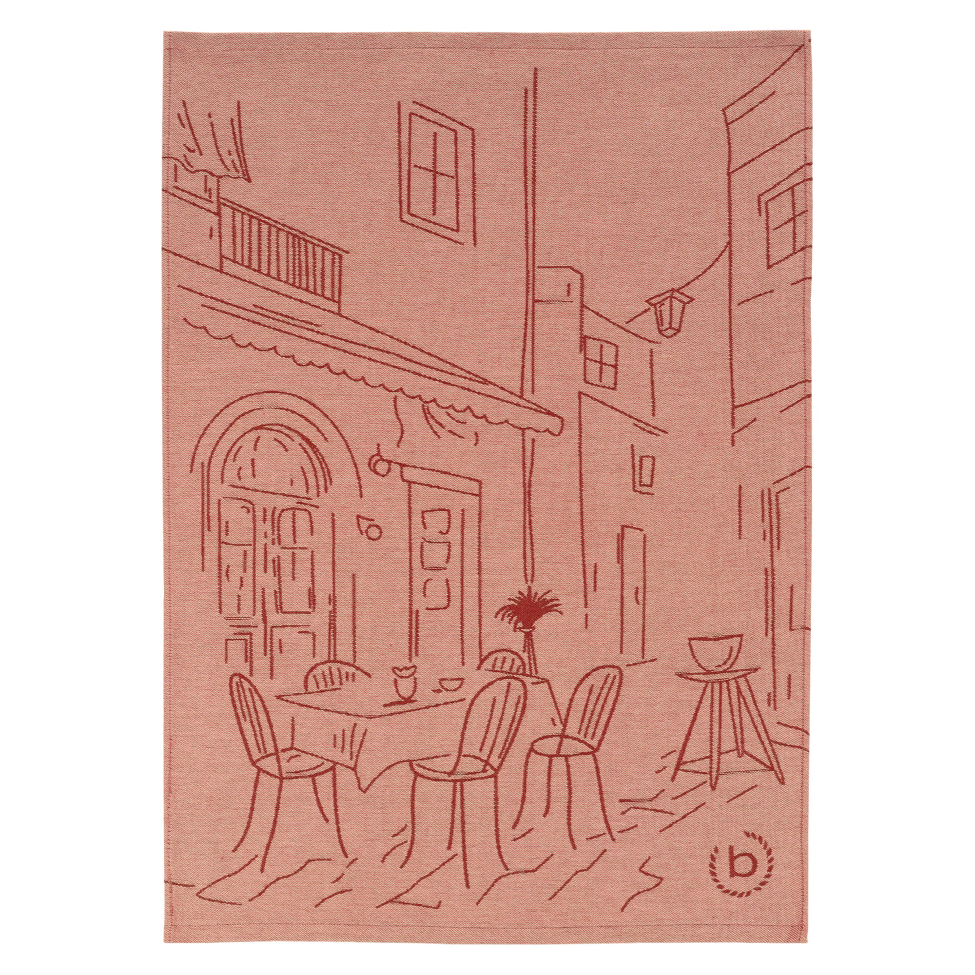 bugatti Geschirrtücher Nocciola red wood - 0002 - 50x70 cm
