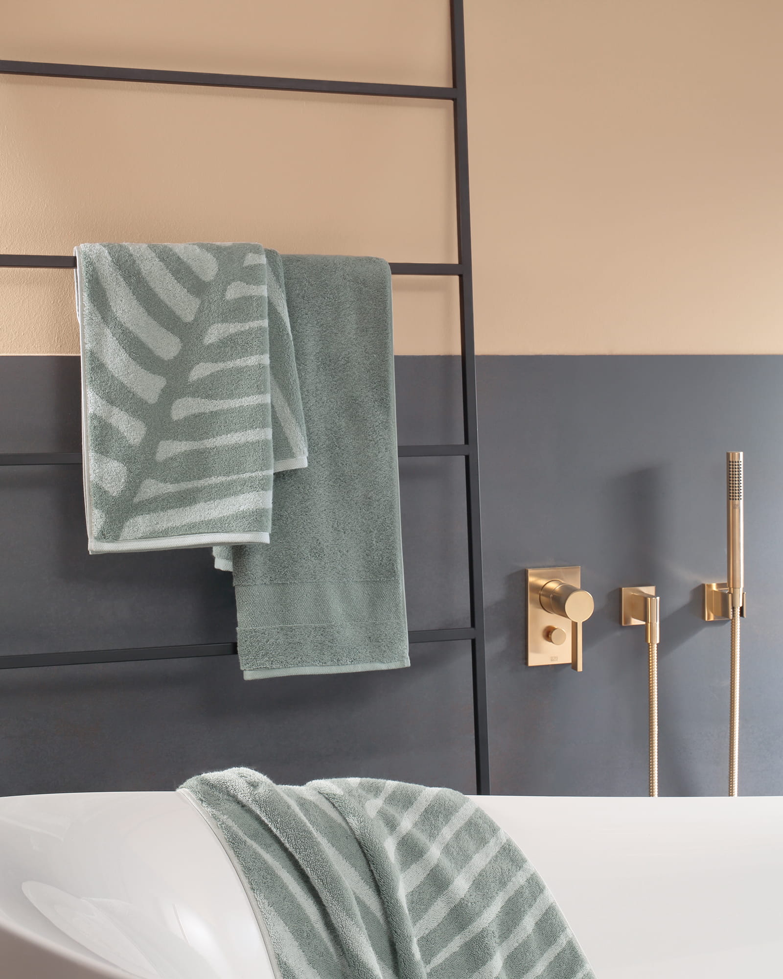 Villeroy & Boch Handtücher Coordinates Leaf 2558 - Farbe: sage green - 44