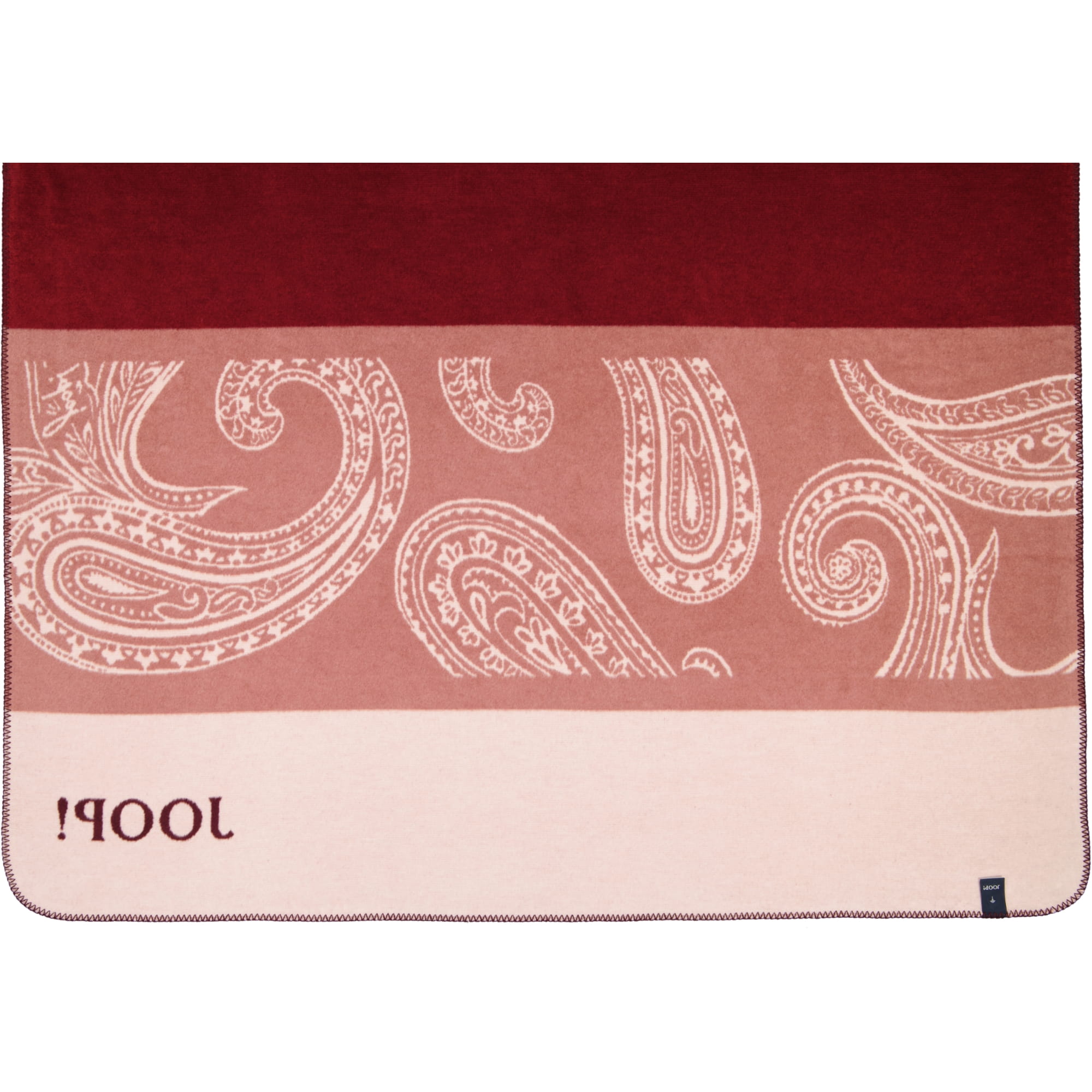 JOOP! Wohndecken Paisley Stripes Rouge - 150x200 cm