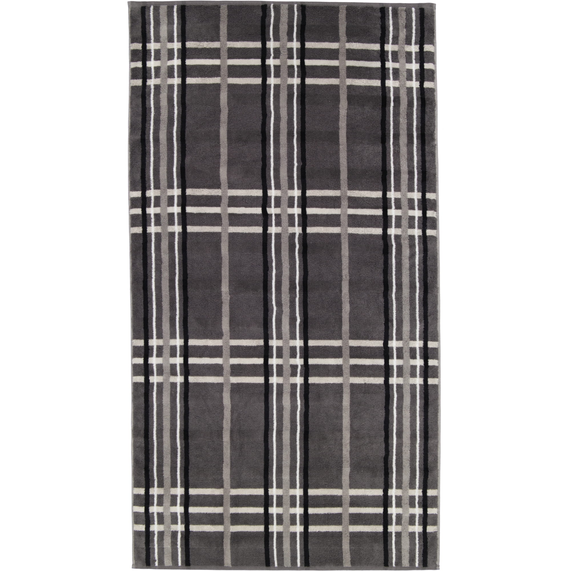 Cawö Handtücher Noblesse Check 1089 anthrazit - 77 - Duschtuch 80x150 cm