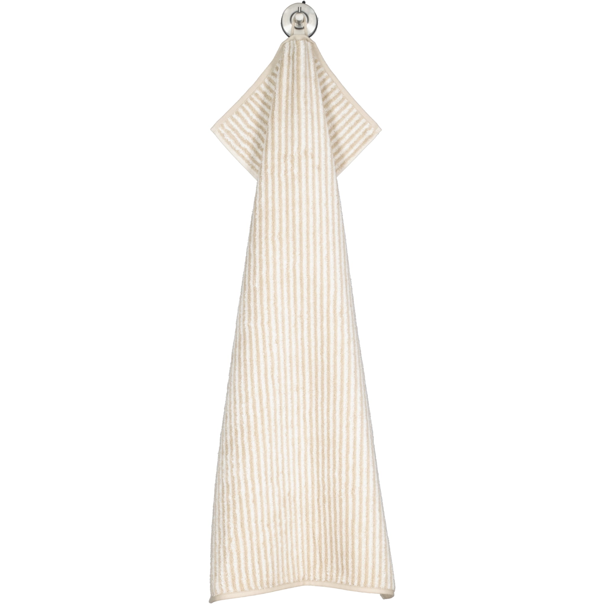 Cawö Handtücher Two-Tone Stripes 480 sand - 33 - Handtuch 50x100 cm