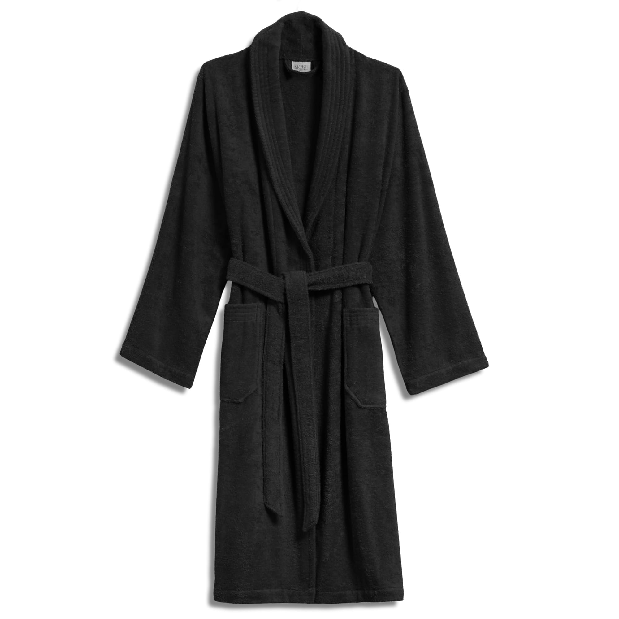 Möve Bademäntel unisex Schalkragen Basic black - 199