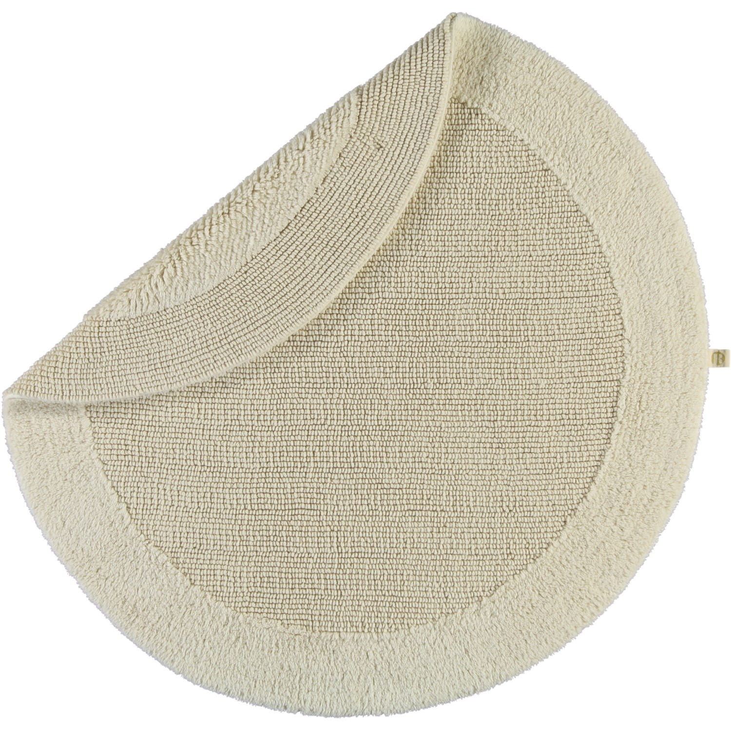 Rhomtuft - Badteppiche Exquisit - Farbe: natur-jasmin - 20 - 80 cm rund