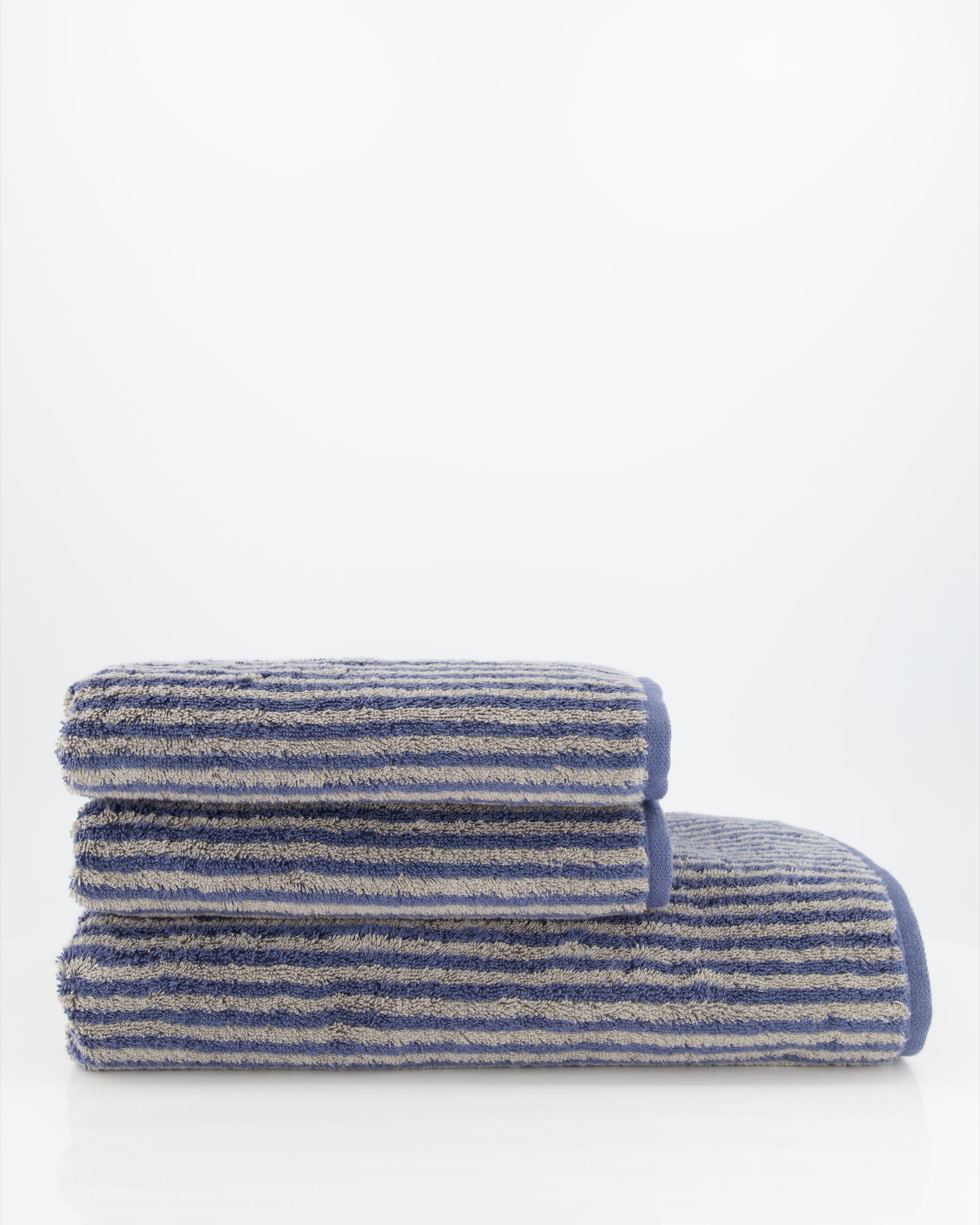 Cawö Handtücher Two-Tone Stripes 480 nachtblau - 10