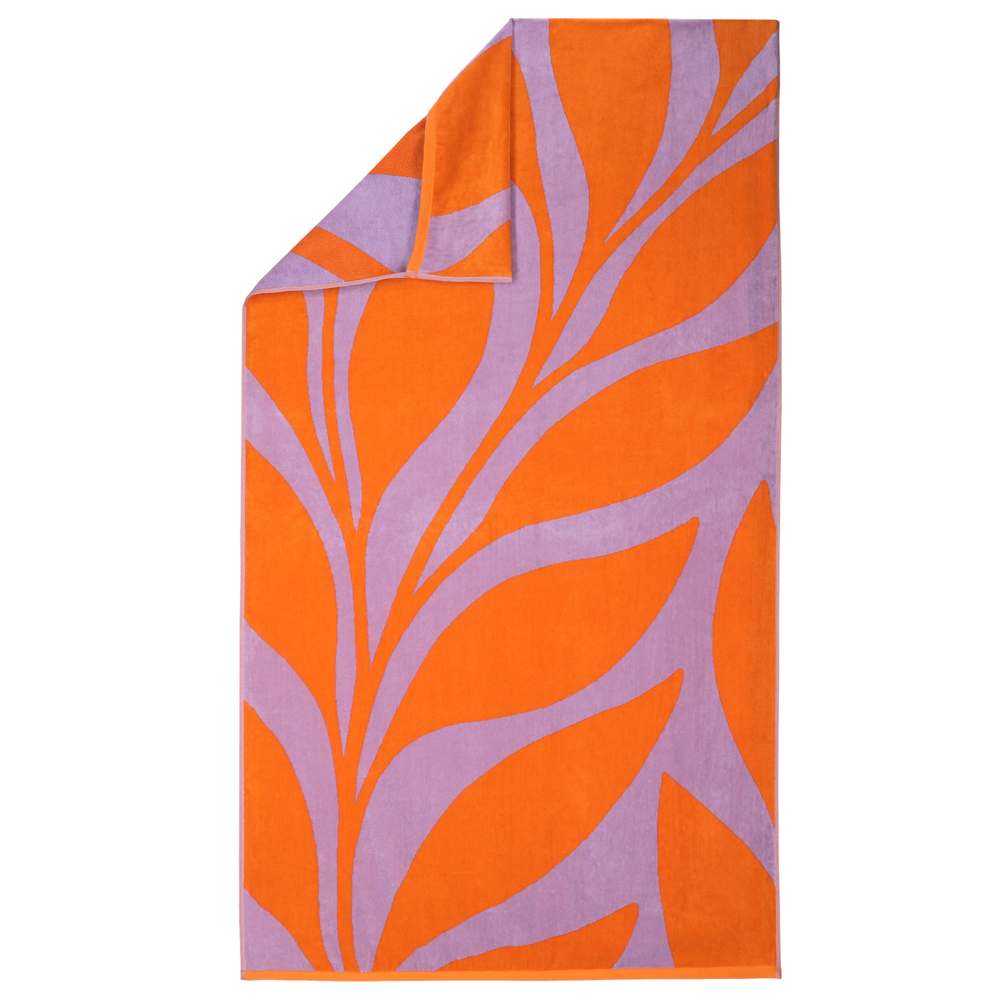 Vossen Strandtücher Ocean Leaf orange - 0001 - Strandtuch 100x180 cm
