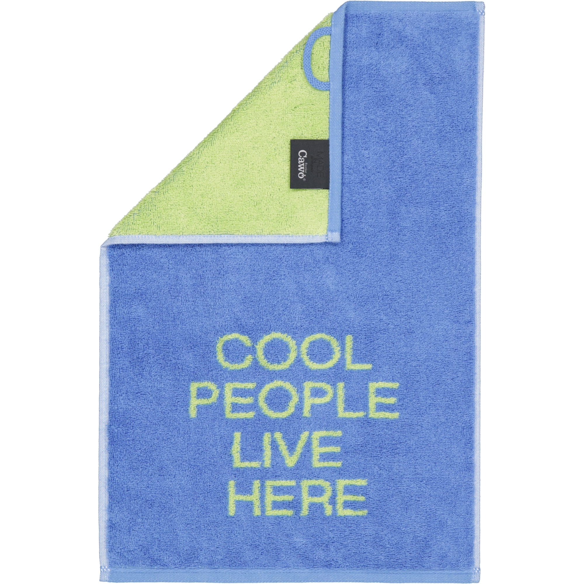 Cawö Gästetücher Postcard Towels Edition 100 cool people live here - 01 - Gästetuch 30x50 cm
