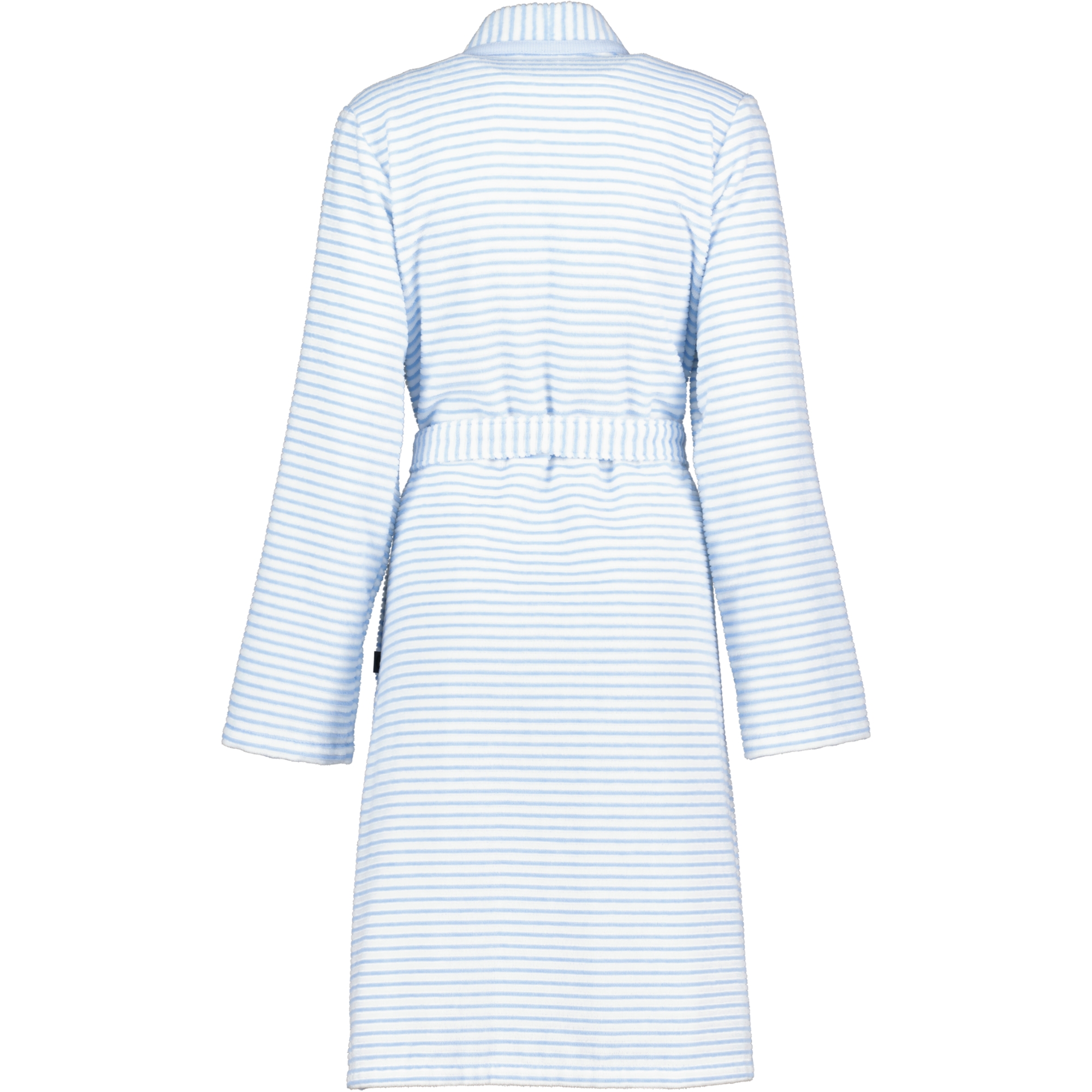 Cawö - Damen Bademantel Kurz Kimono 1214 - Farbe: mittelblau - 11