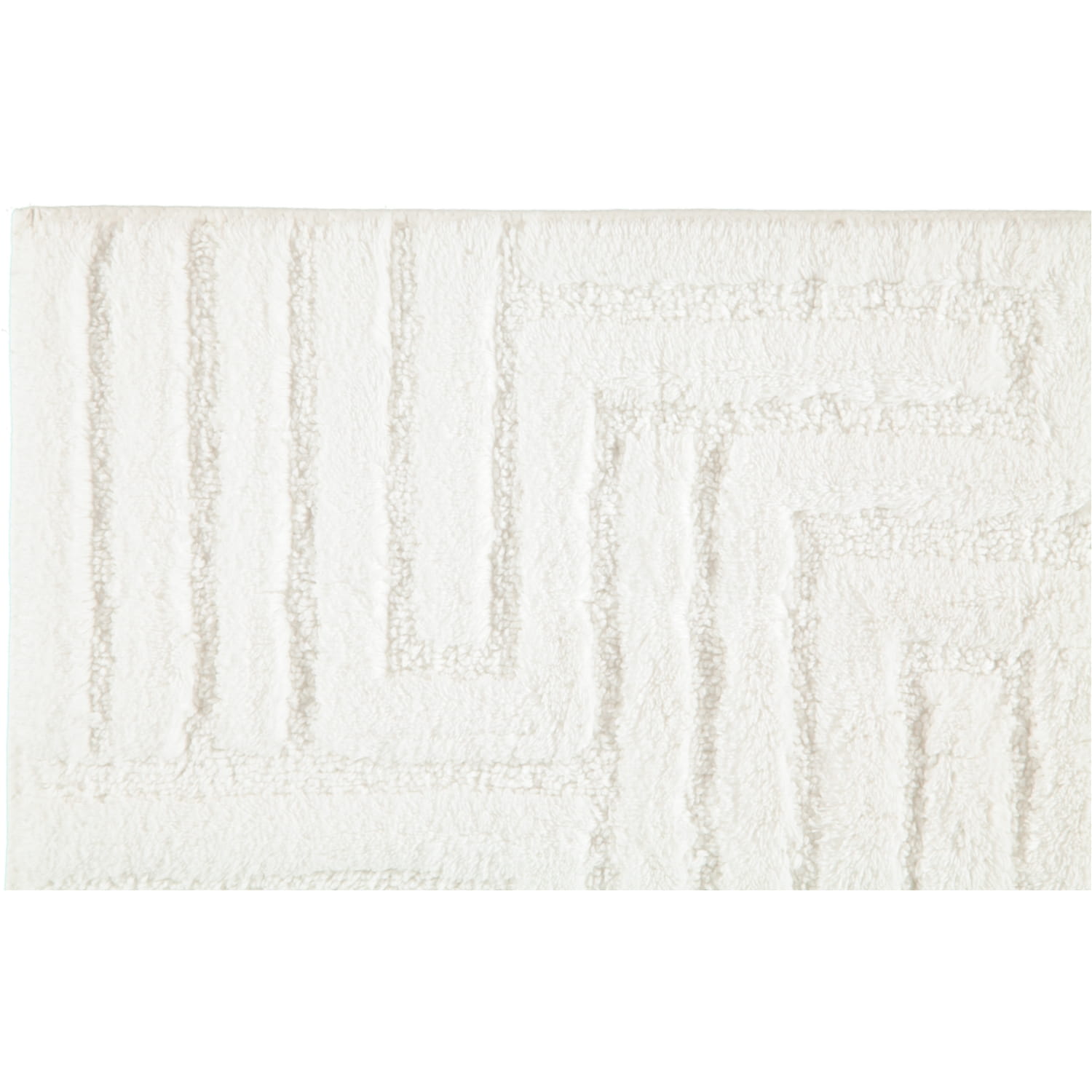 Cawö Home - Badteppich Struktur 1004 - Farbe: weiß - 600