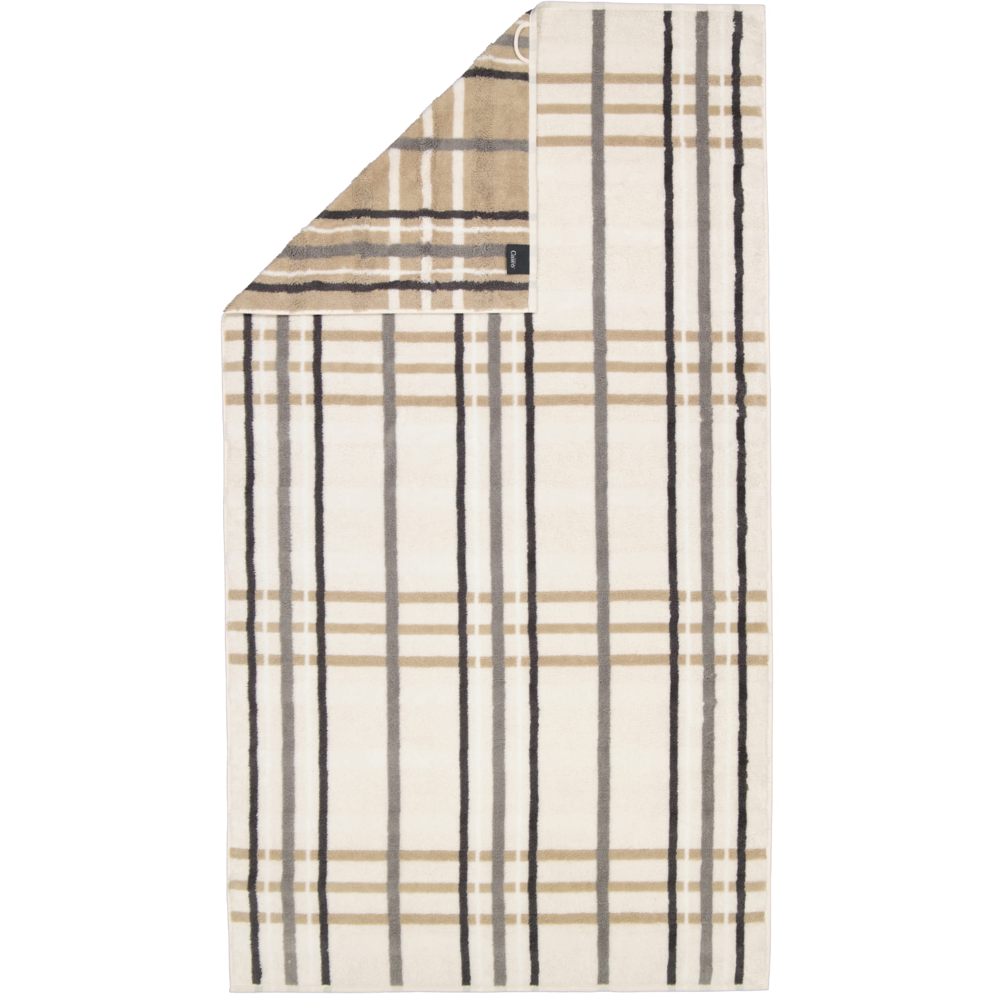 Cawö Handtücher Noblesse Check 1089 natur - 33 - Duschtuch 80x150 cm