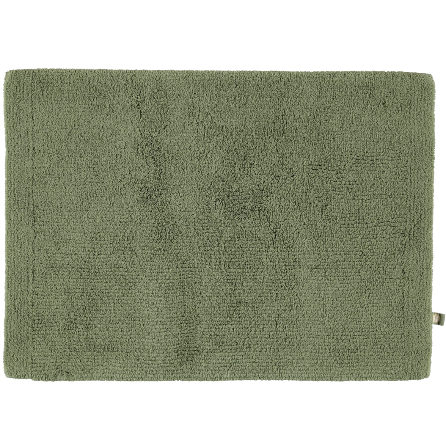 Rhomtuft - Badteppich Pur - Farbe: olive - 404 - 50x75 cm
