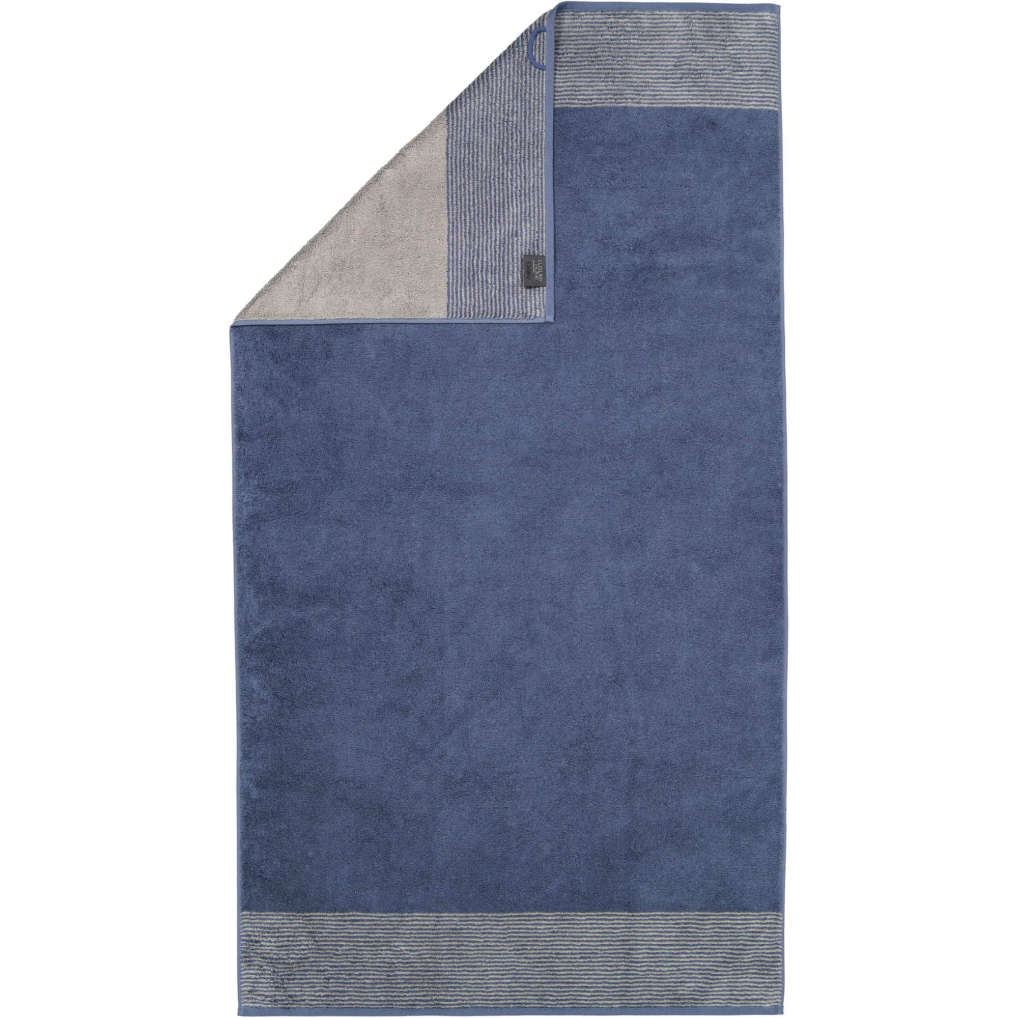 Cawö - Luxury Home Two-Tone 590 - Farbe: nachtblau - 10 - Duschtuch 80x150 cm