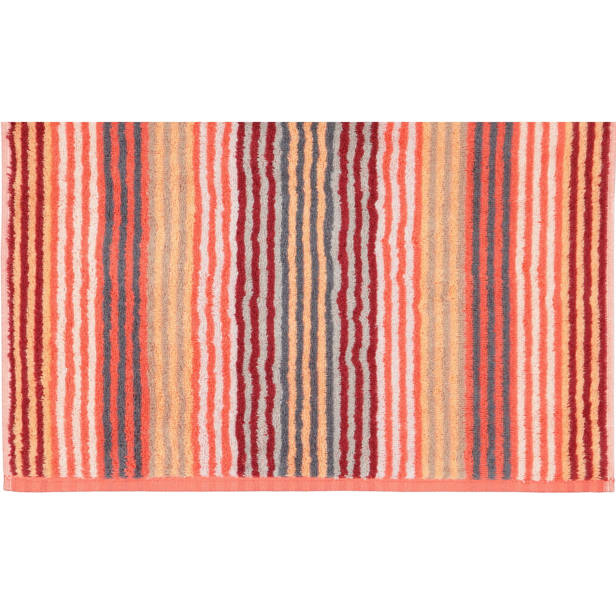 Cawö - Unique Streifen 944 - Farbe: koralle - 22 - Handtuch 50x100 cm