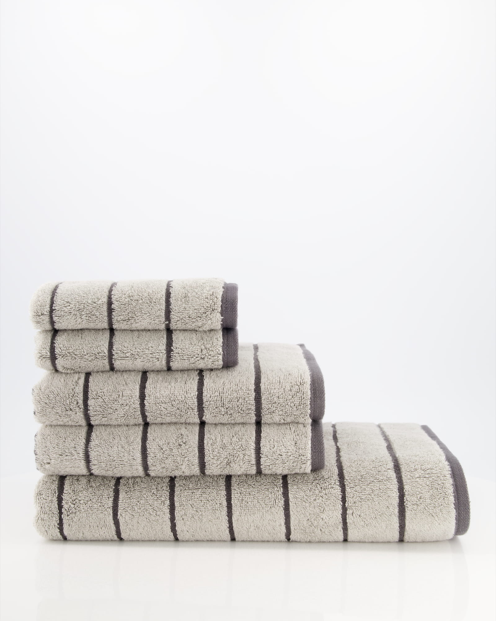 Cawö Handtücher Balance Doubleface 6232 platin - 77 - Handtuch 50x100 cm