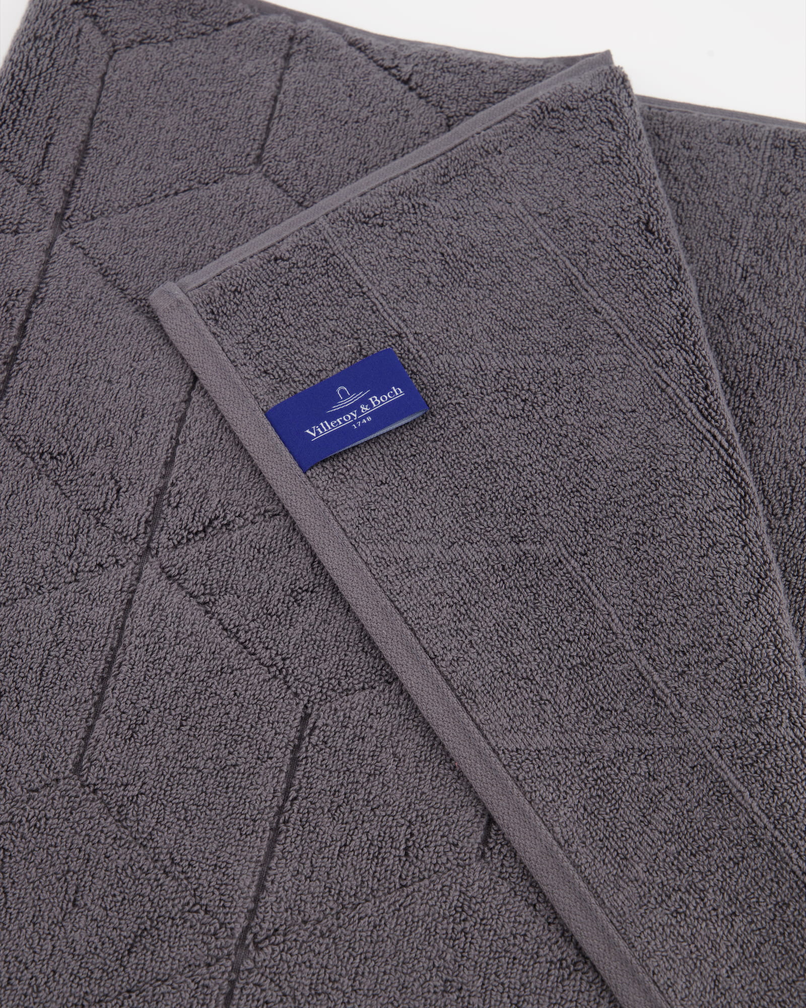 Villeroy & Boch Badematte Carré 2553 - 50x80 cm - Farbe: graphite - 774