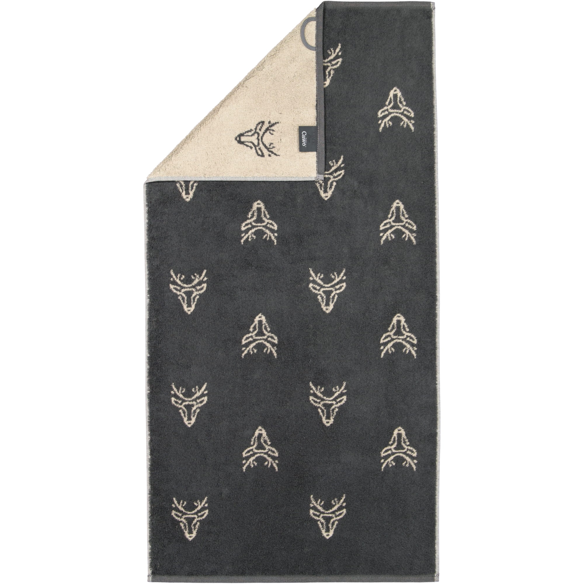 Cawö Handtücher Alpenchic Edition Allover 6229 granit - 73 - Handtuch 50x100 cm