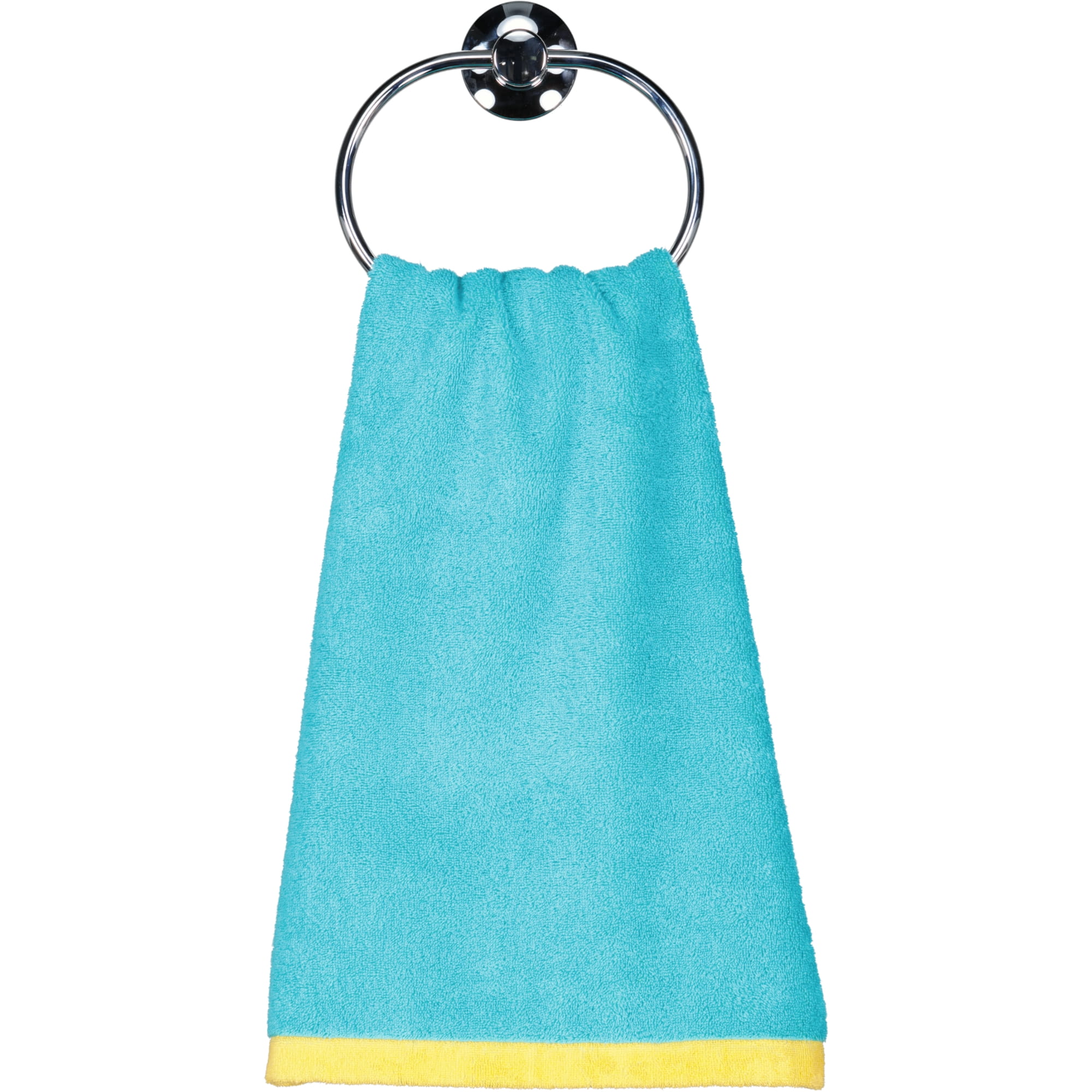 Cawö Handtücher Lifestyle Splash 7071 türkis/apricot - 15 - Handtuch 50x100 cm