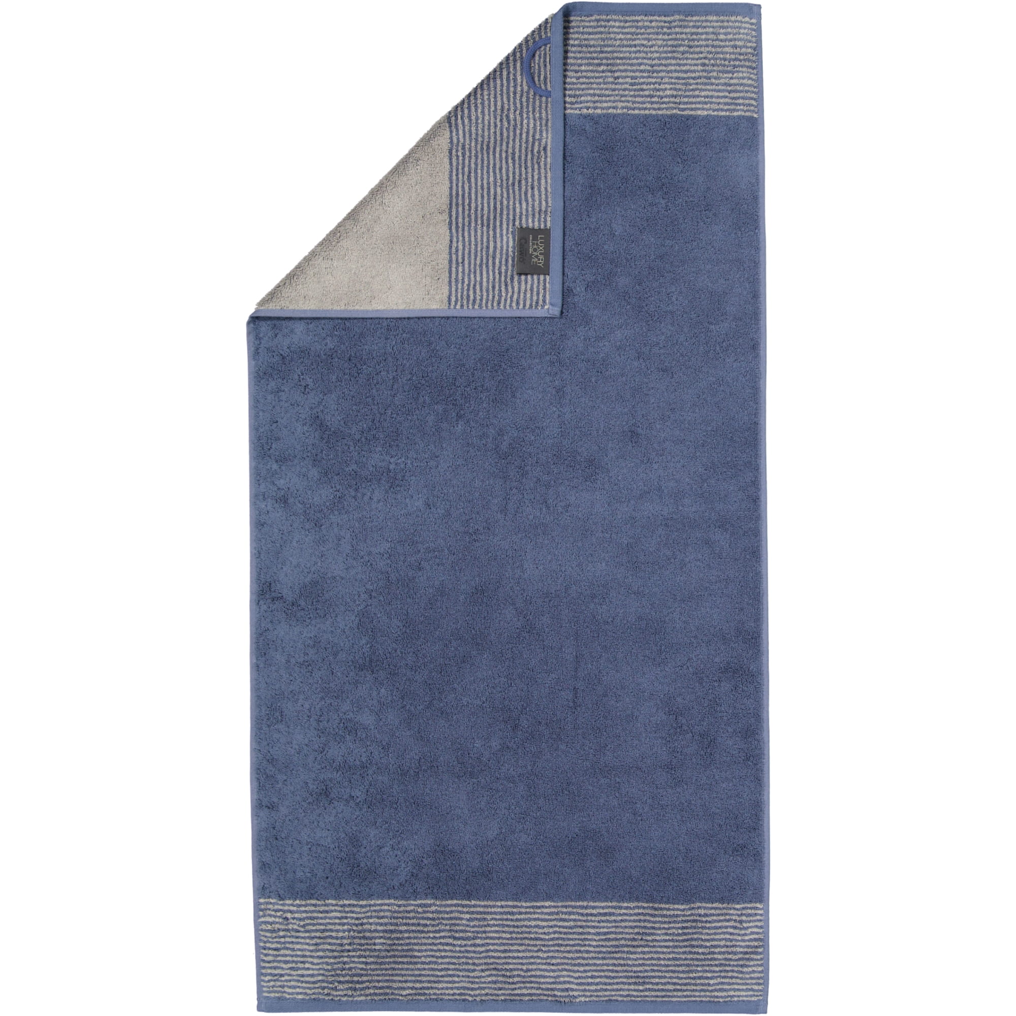 Cawö - Luxury Home Two-Tone 590 - Farbe: nachtblau - 10 - Handtuch 50x100 cm
