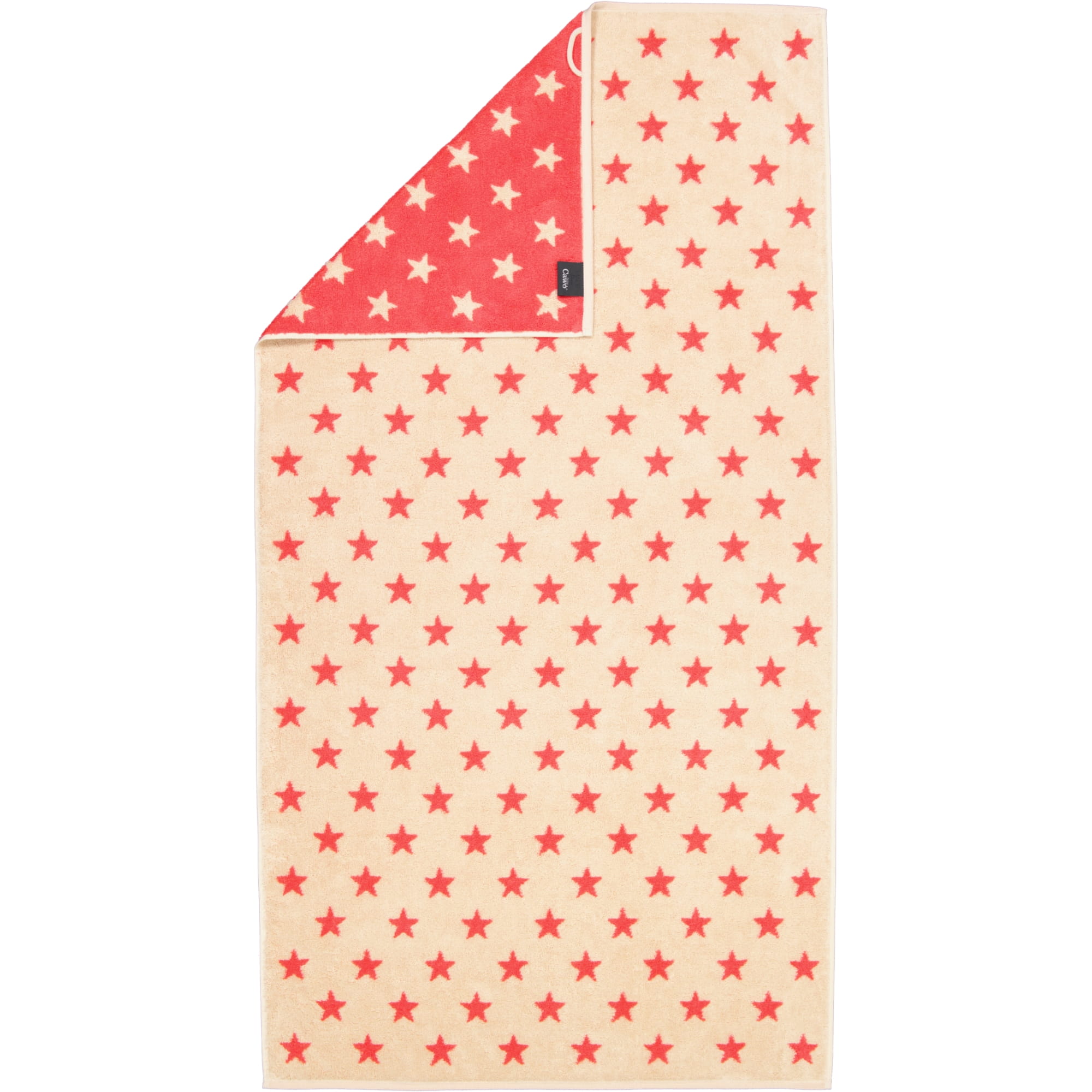 Cawö Handtücher NEW STARS Sterne klein 6261 beige/pink - 32 - Duschtuch 70x140 cm