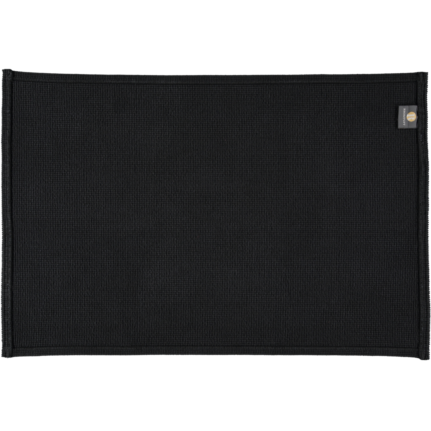 Rhomtuft - Badteppiche Plain - Farbe: schwarz - 15 - 70x120 cm