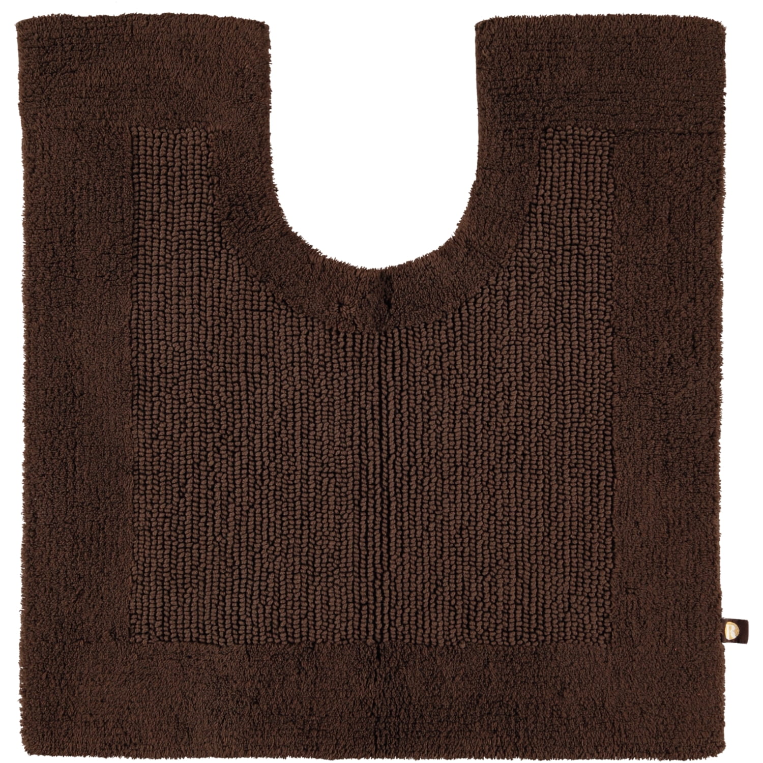 Rhomtuft - Badteppiche Prestige - Farbe: mocca - 406 - Toilettenvorlage mit Ausschnitt 60x60 cm