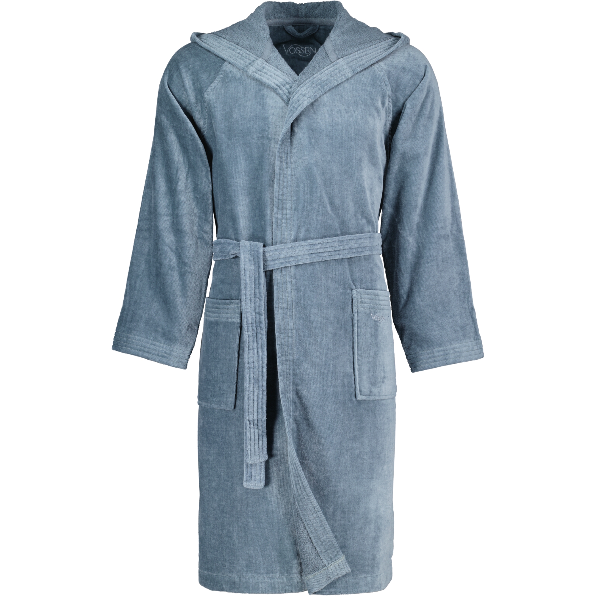 Vossen Bademäntel unisex Kurzmantel mit Kapuze Texas flanell - 7400 - XXL